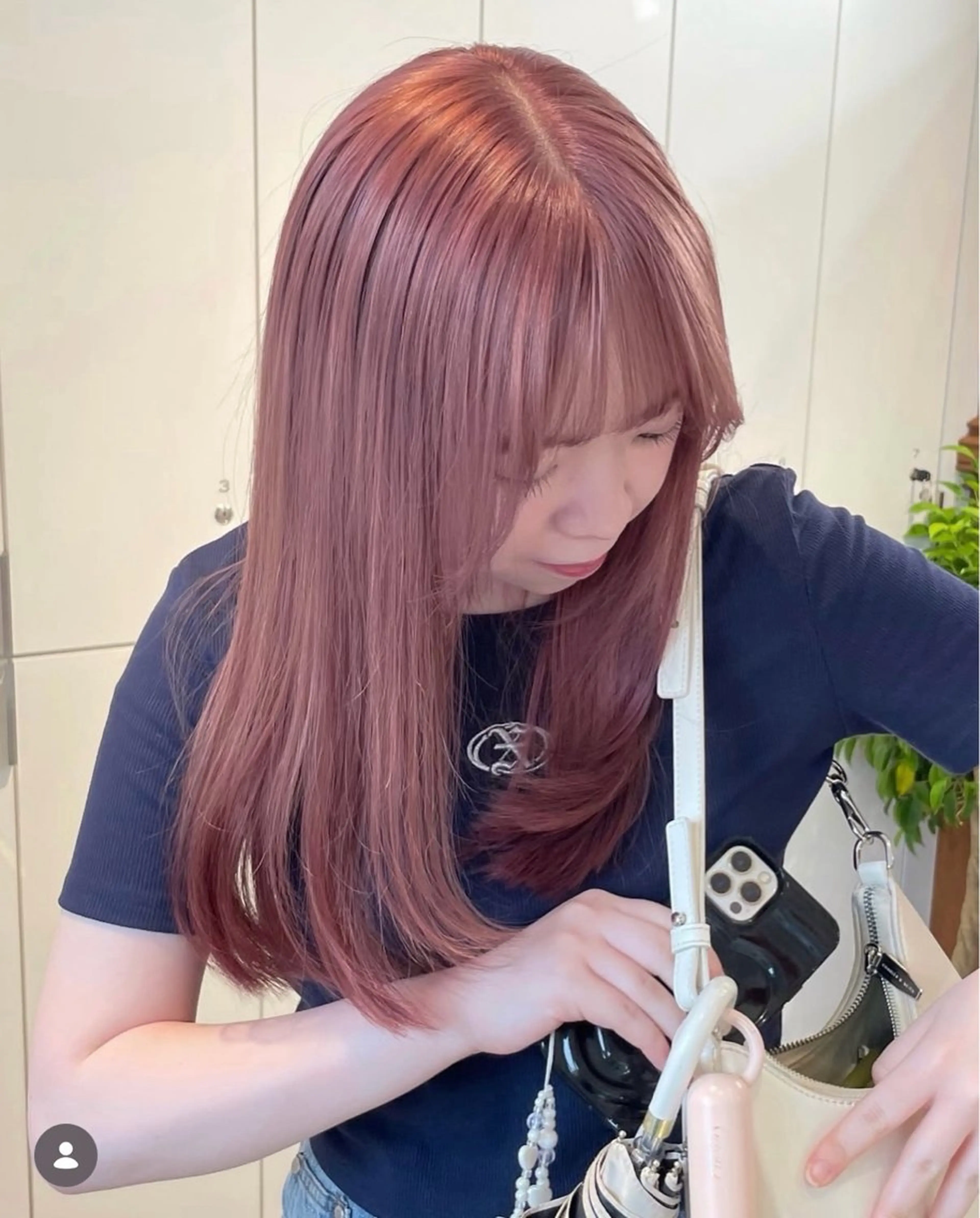 ミディアム カラー ブリーチ カット ヘアカラー トリートメント レイヤー/ブリーチ ♥️【木坂 桃歌】のヘアスタイル