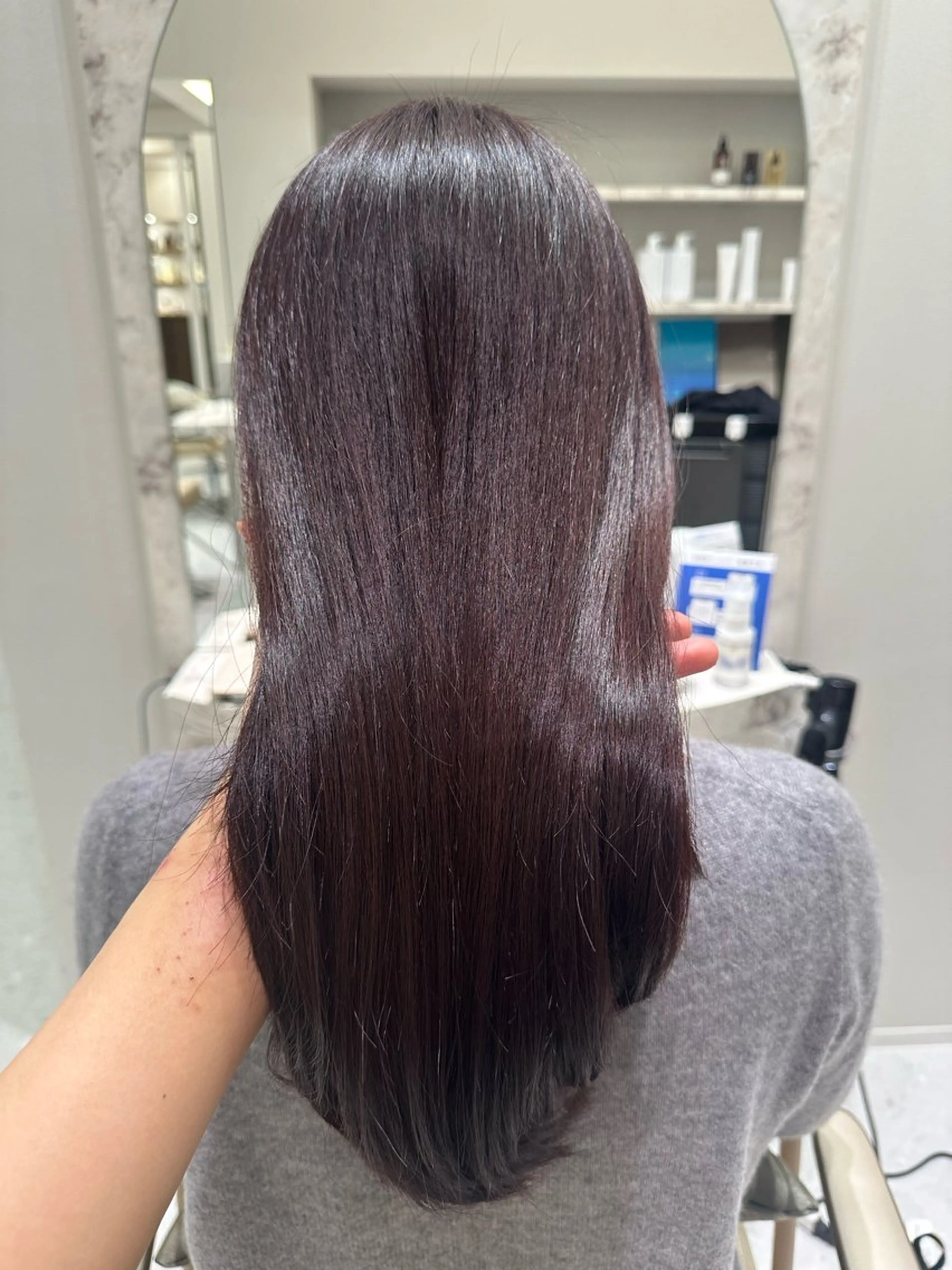 ロング カラー カット ヘアカラー 縮毛矯正 トリートメント 韓国レイヤー✨ yasuko銀座のヘアスタイル