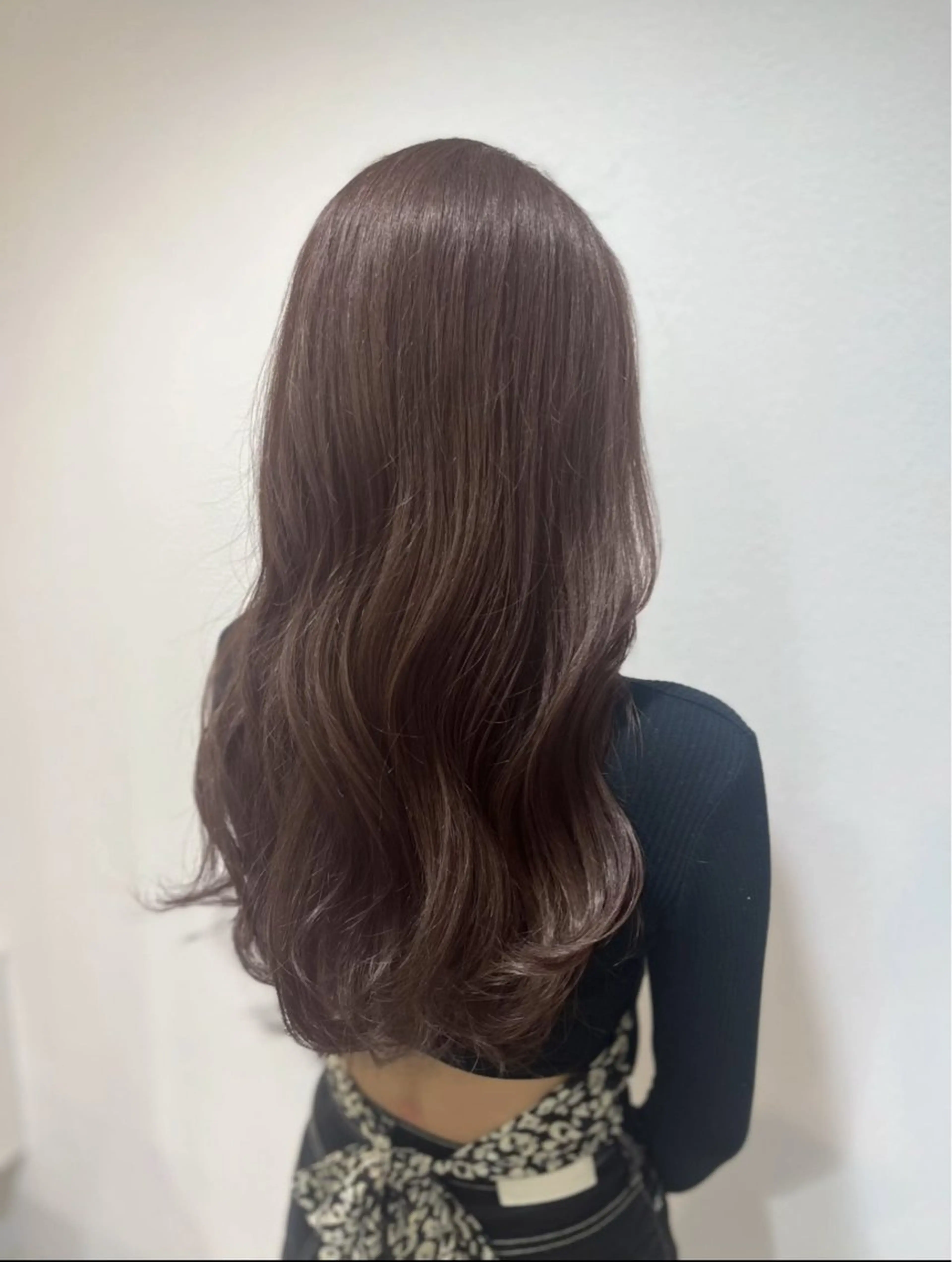 ロング カラー ブラウンカラー マロンブラウン カット ヘアカラー トリートメント 透明感カラー／ 艶感カラー／RAMUのヘアスタイル