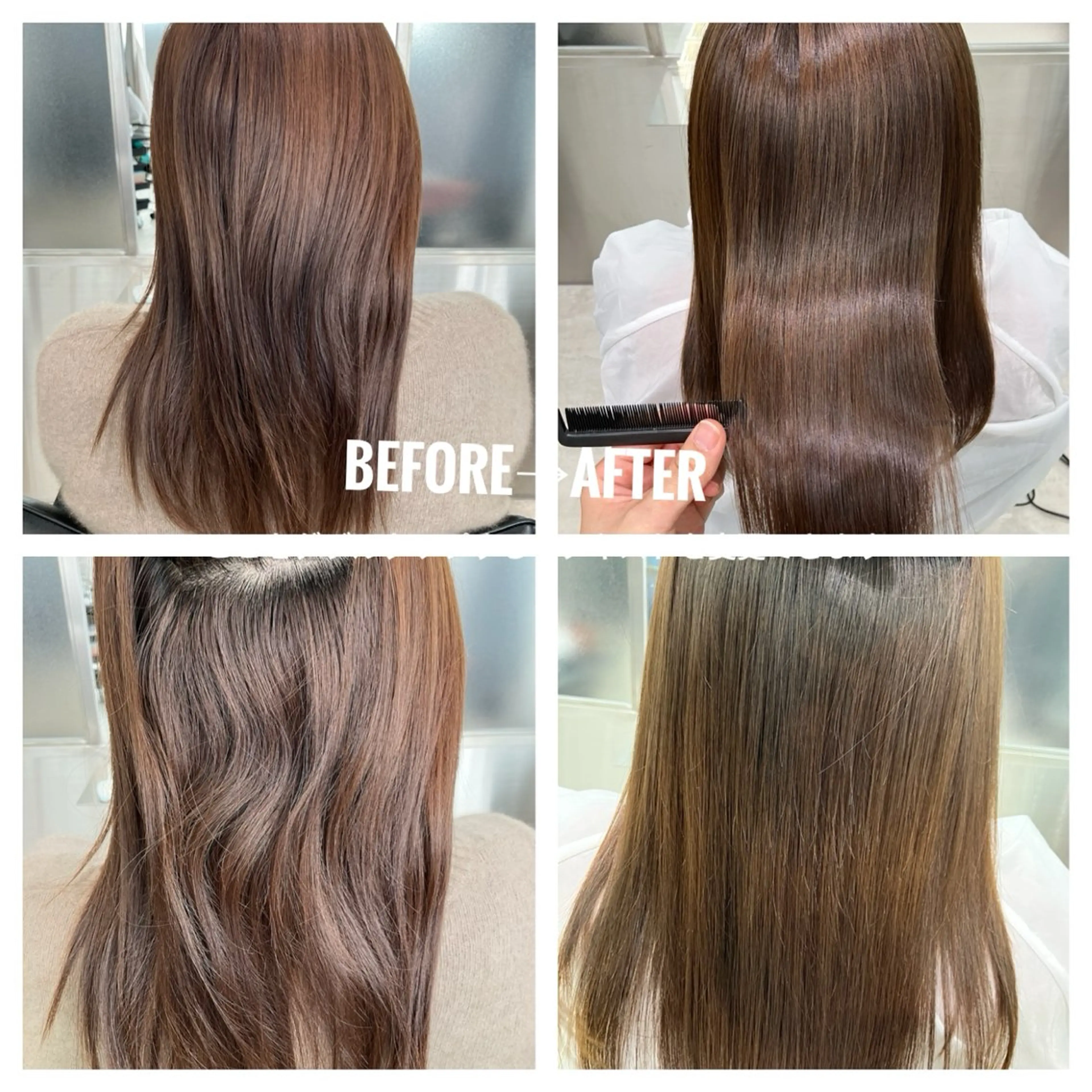 【髪質改善】高濃度水素×酸性ストレート×マイフォーストリートメントの写真