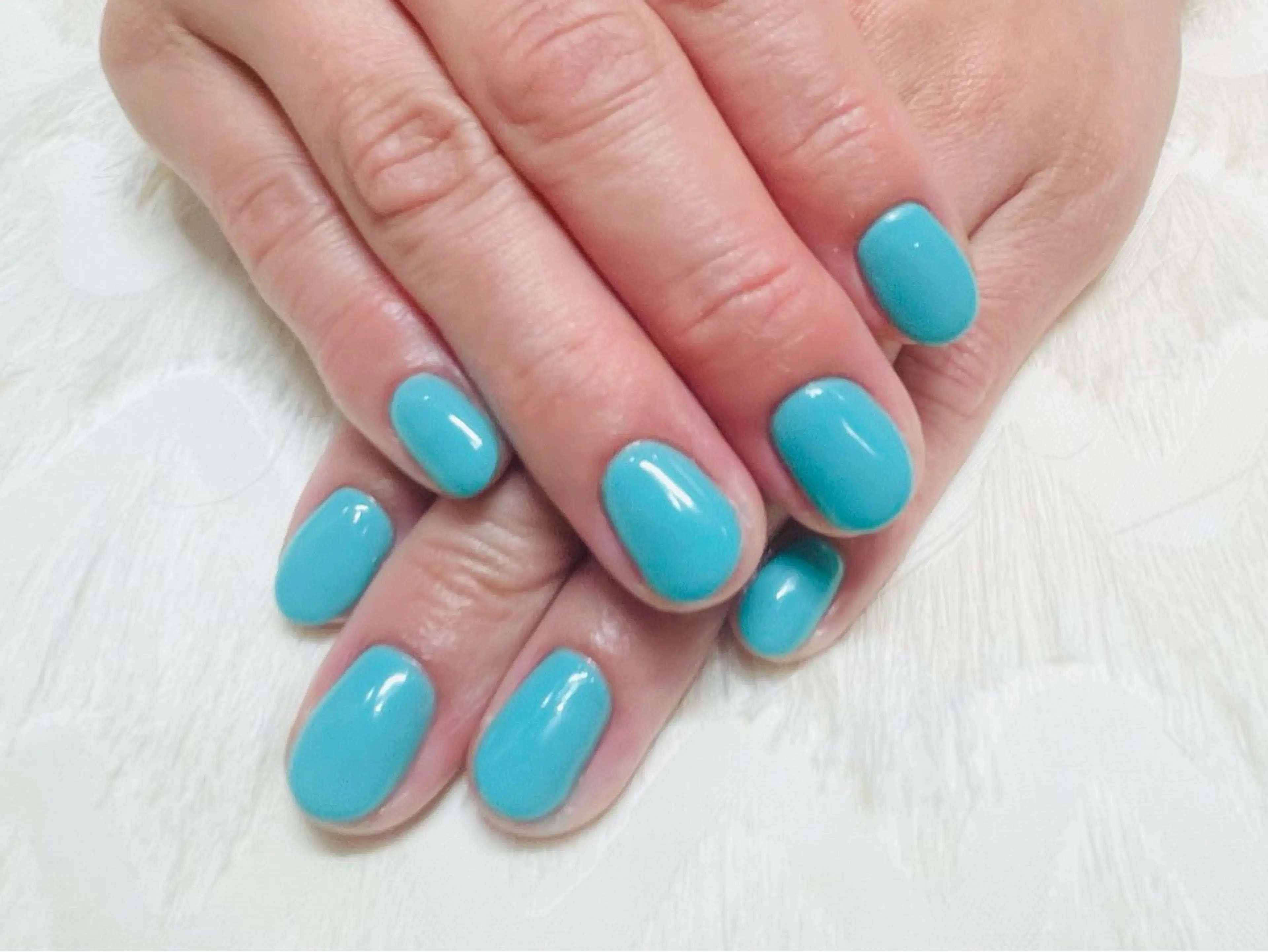 ネイル ブルー ハンドネイル パラスパガーデン Nitagai☺︎のネイルデザイン