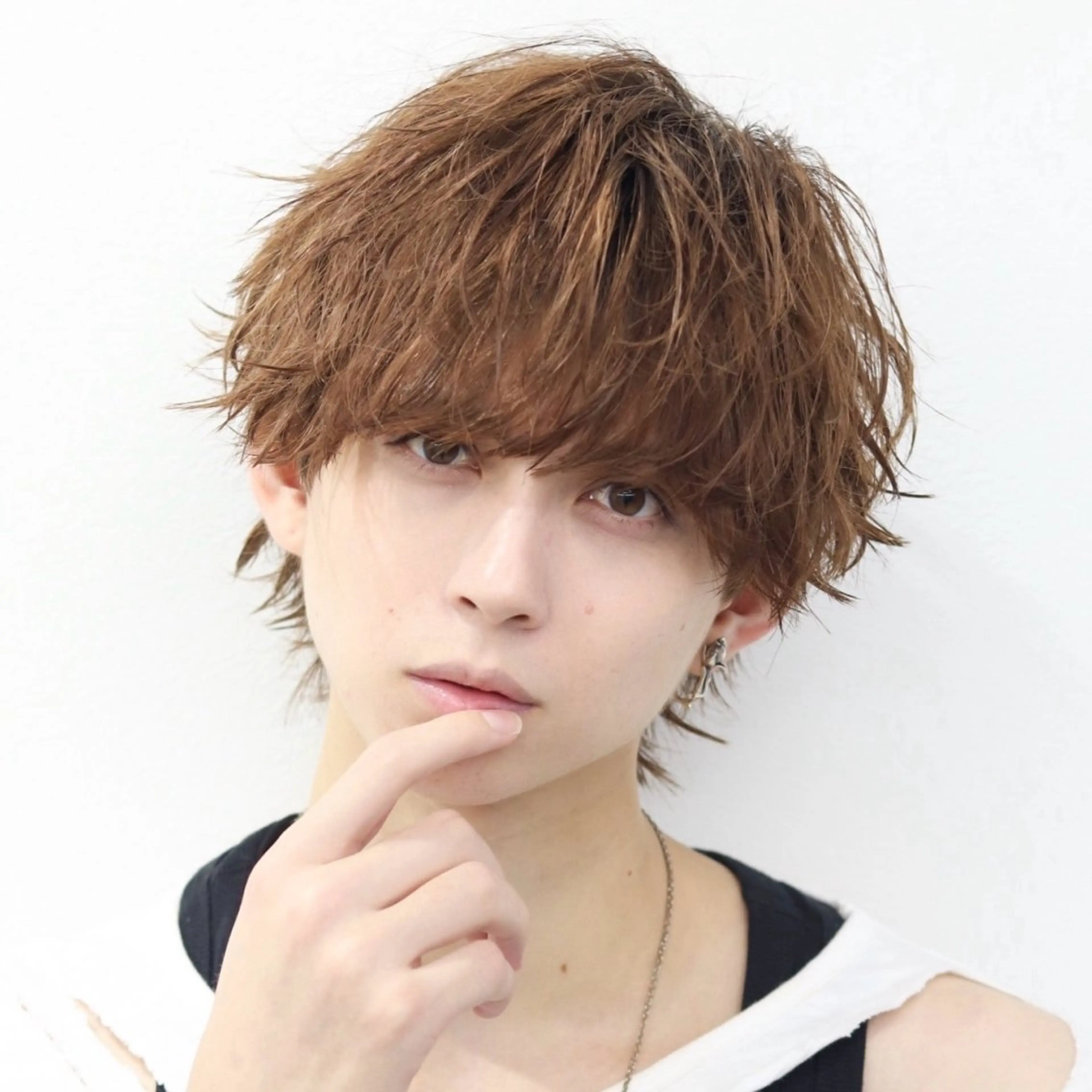 ショート カラー パーマ メンズ メンズウルフカット ウルフカット 🔥メンズ🔥かっこ いいが正義！代表柿崎のヘアスタイル