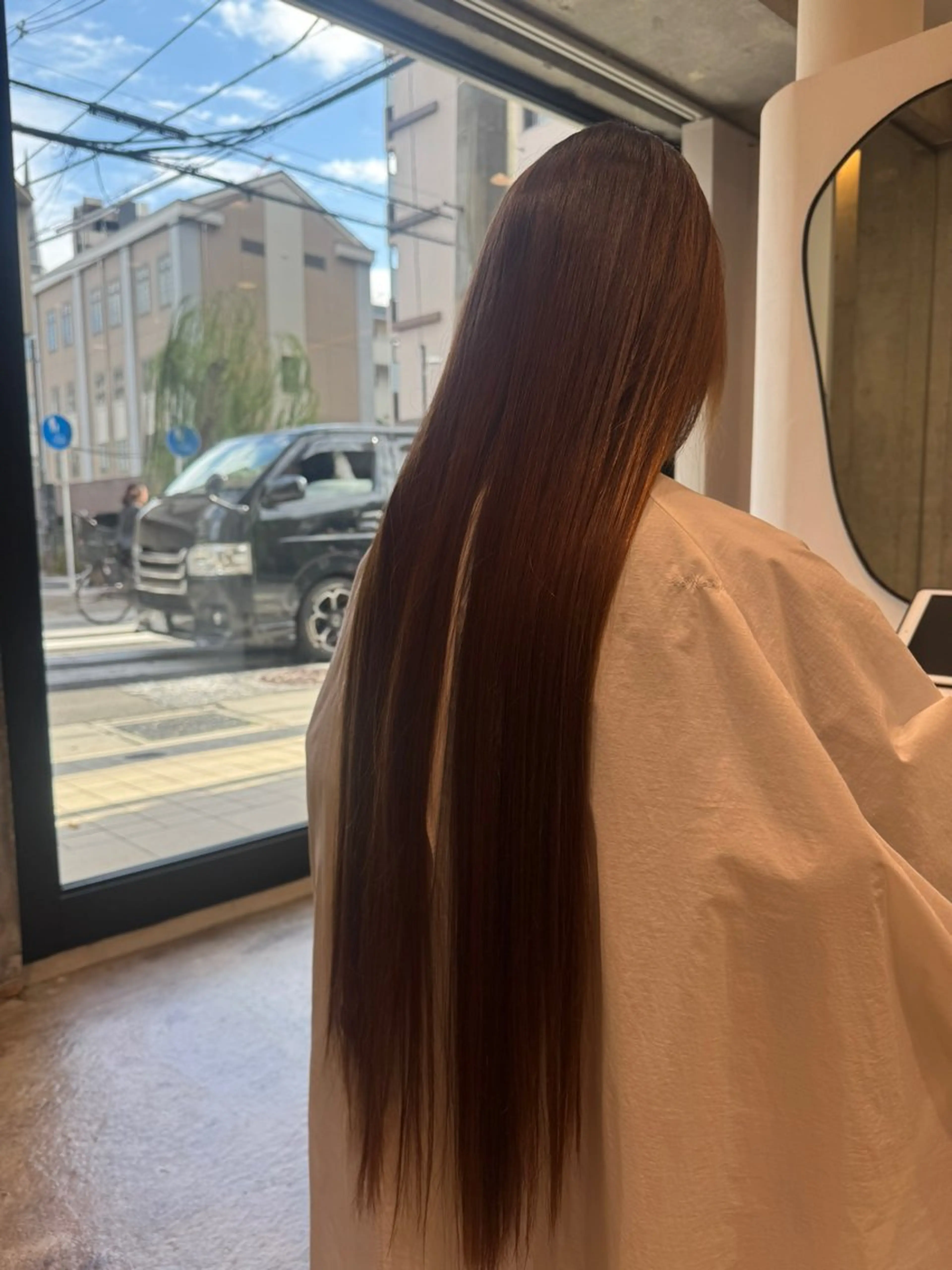 ロング 縮毛矯正 縮毛矯正 NICA所属・陶山 直樹のヘアスタイル