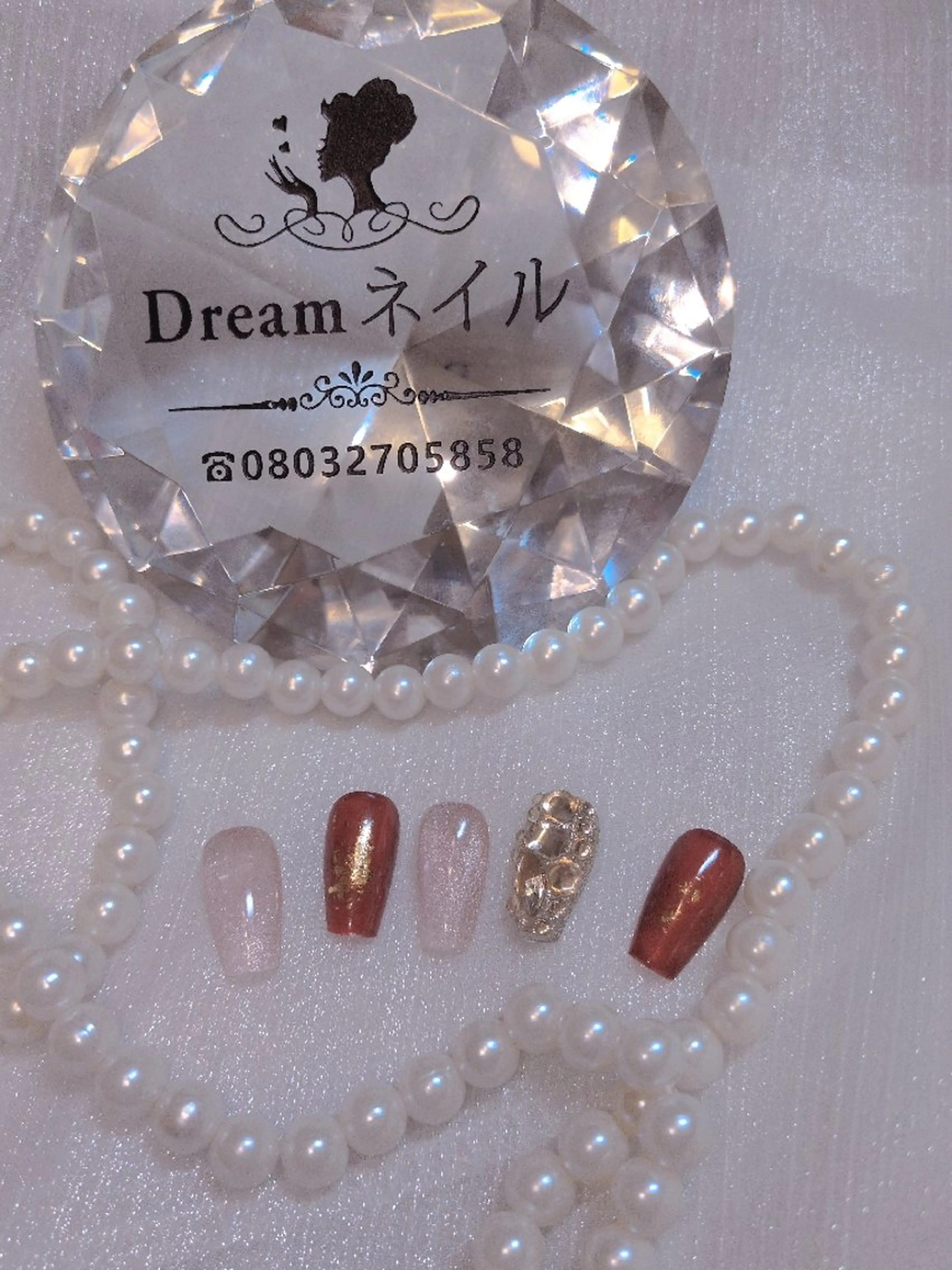 ネイル マグネットネイル ワンホンネイル 冬ネイル ハンドネイル ネイリストゆか💅 長さだし、深爪矯正のネイルデザイン