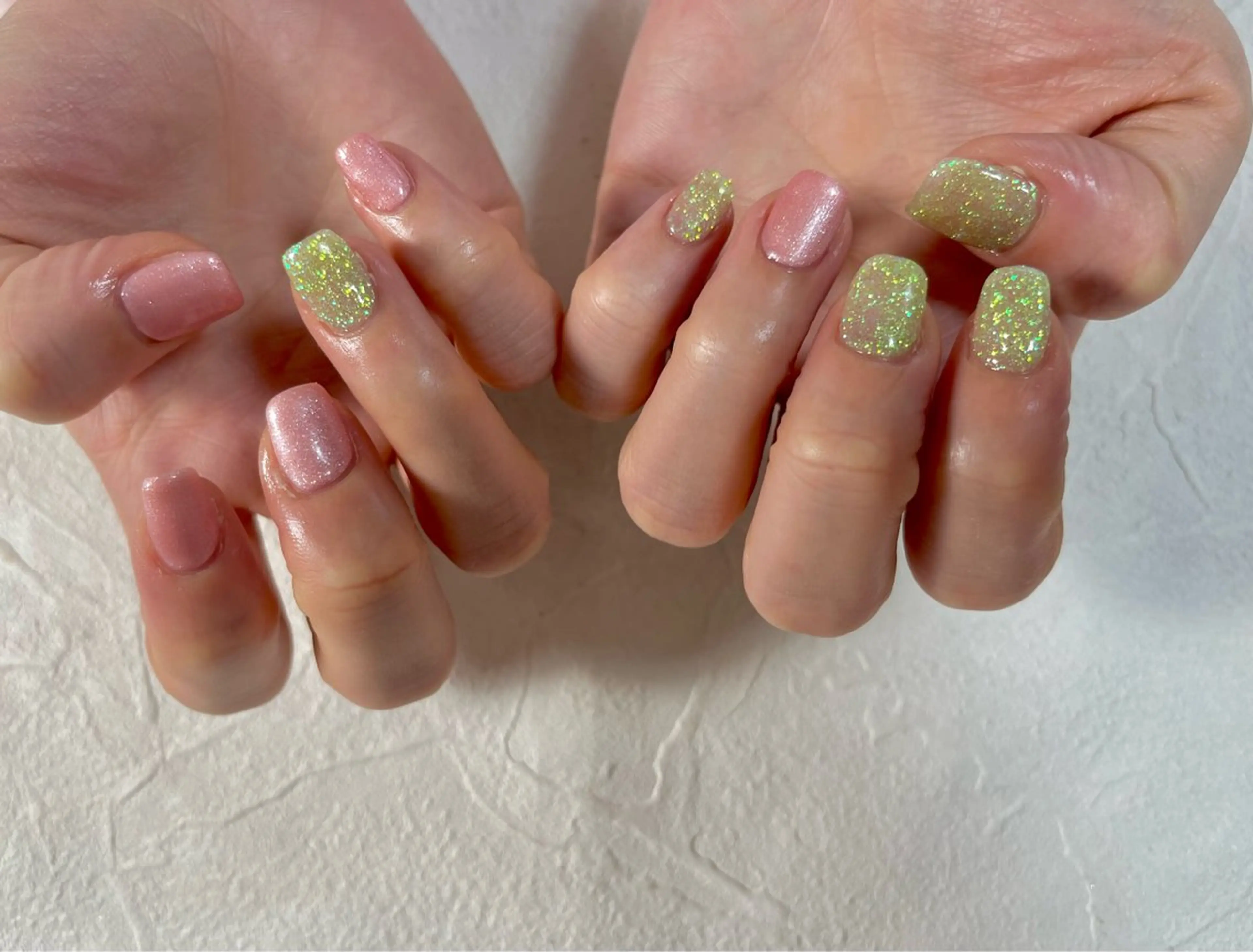 ネイル オーロラネイル フラワーネイル フットネイル フレンチネイル ジェルネイル ハンドネイル kiki nail たまプラーザのネイルデザイン