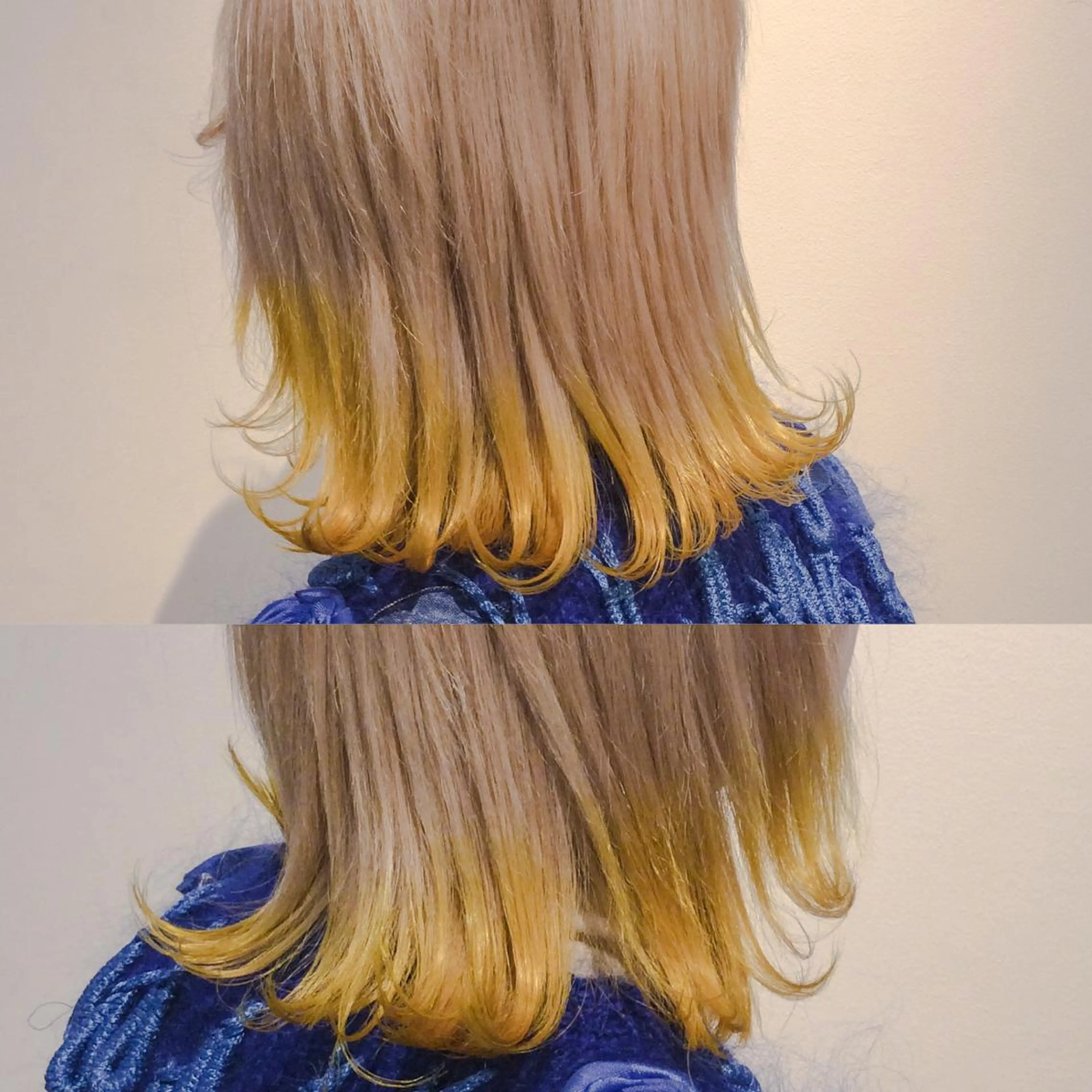 ミディアム セミロング カラー 堀江/心斎橋/西大橋 四ツ橋【Vers】のヘアスタイル