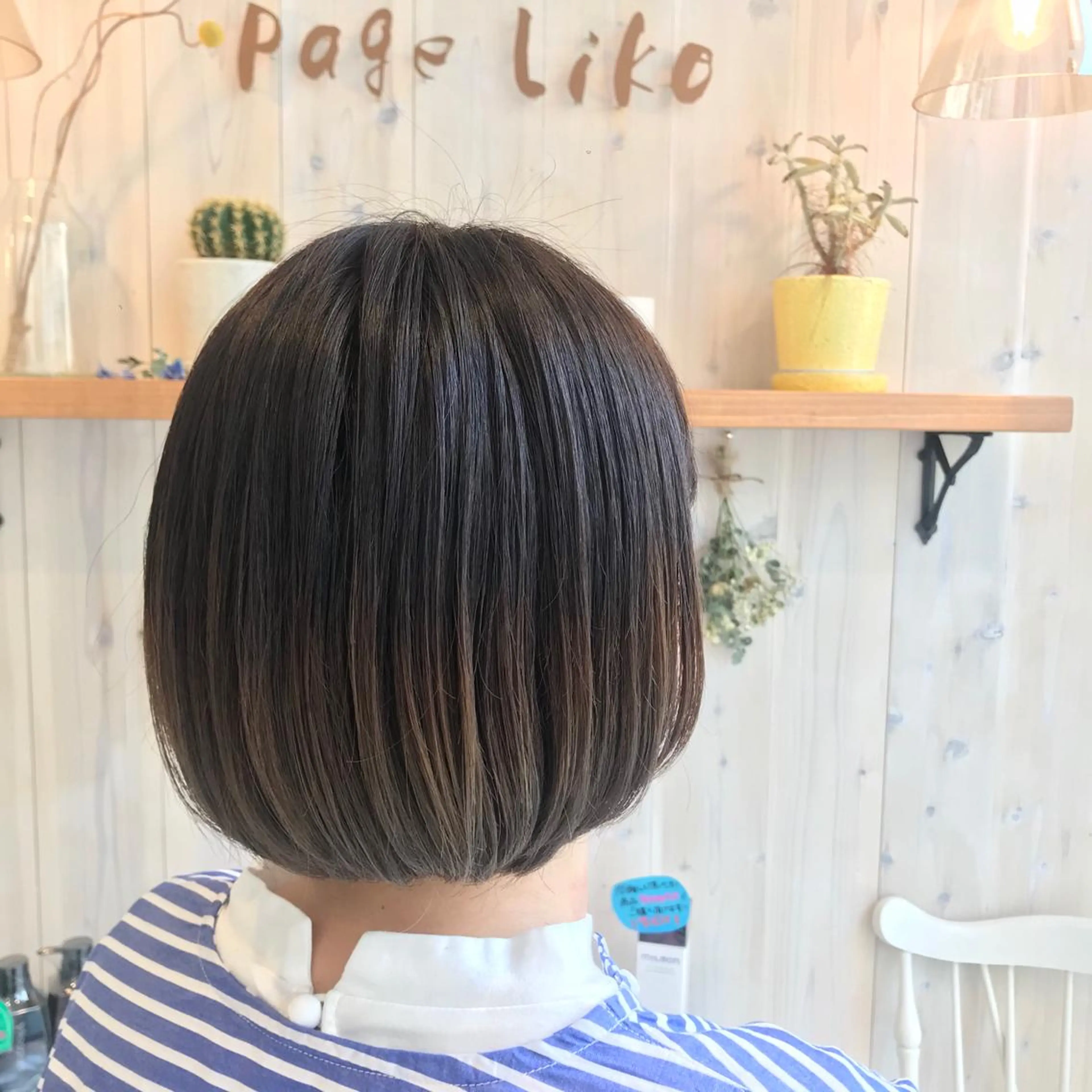 ショート カラー グラデーションカラー ボブ 透明感カラー/ 寺田千雅子のヘアスタイル