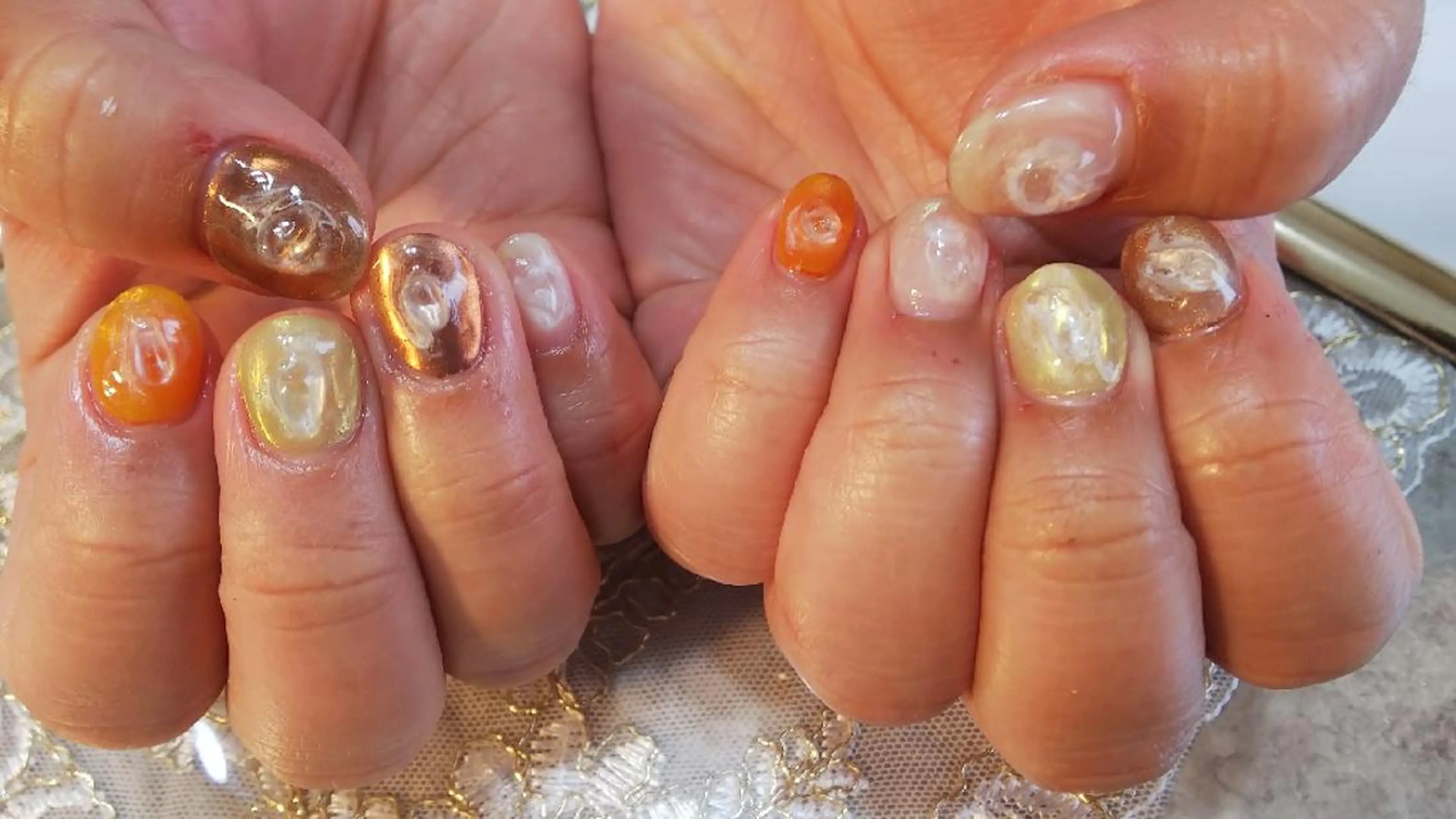 ネイル ミラーネイル ニュアンスネイル ハンドネイル ハンドケア jurinailtokyo所属・jurinail tokyoのネイルデザイン