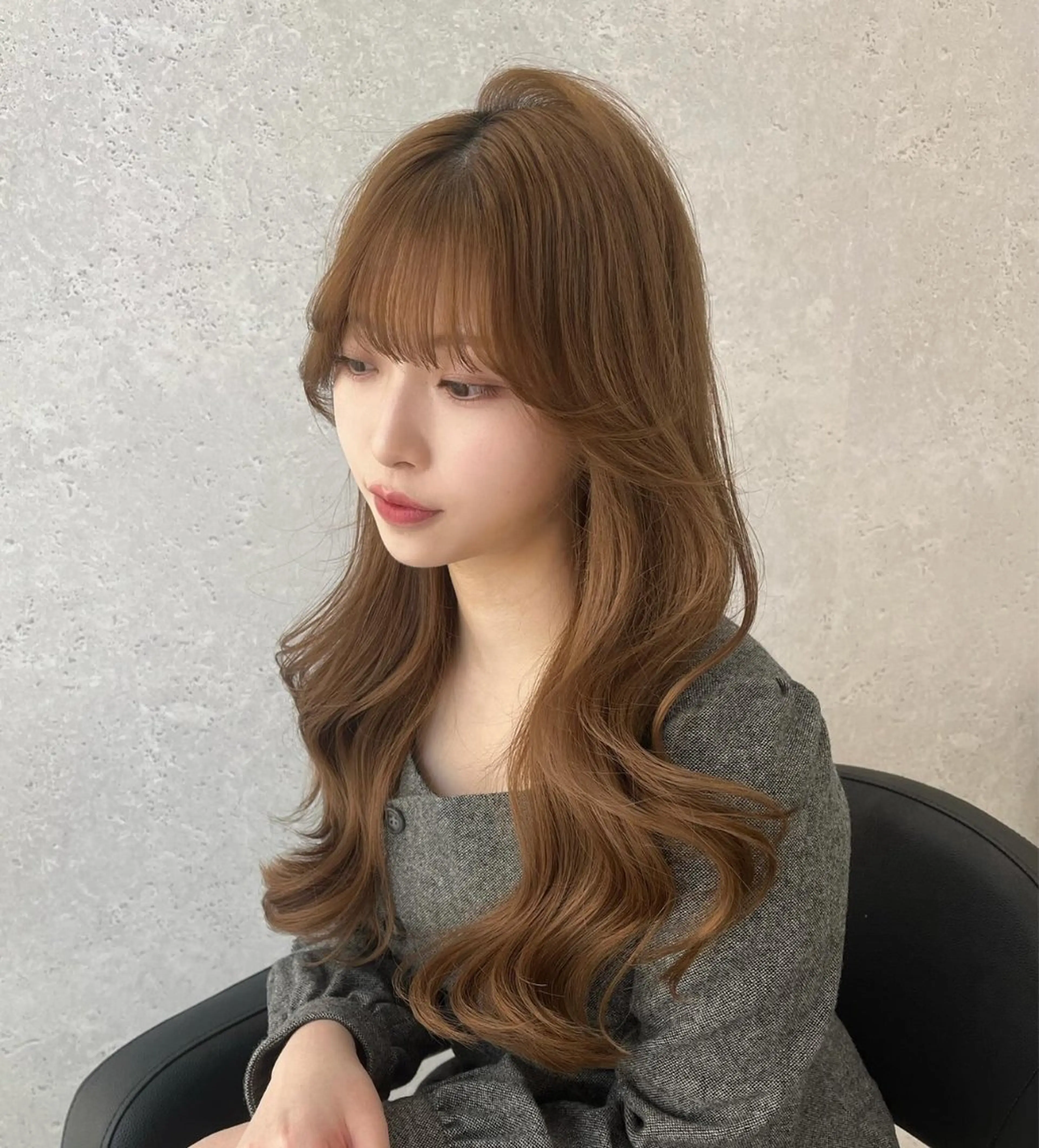 ロング カラー ベージュカラー レイヤーカット カット 🤍韓国ヘア特化 🤍力丸🤍のヘアスタイル