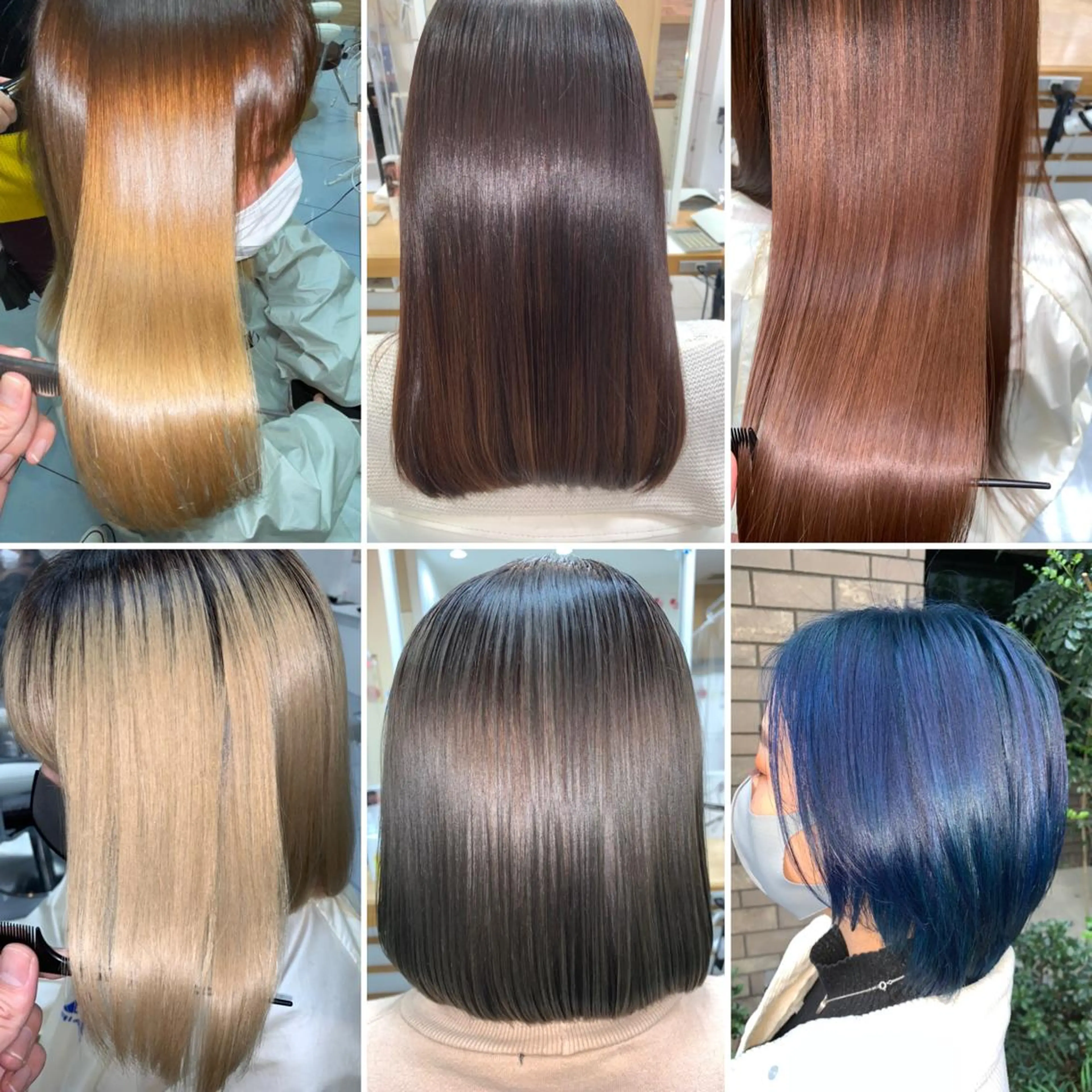 カラー ハイトーンカラー 髪質改善 髪質改善/縮毛矯正 /ブリーチ矯正/岡部のヘアスタイル