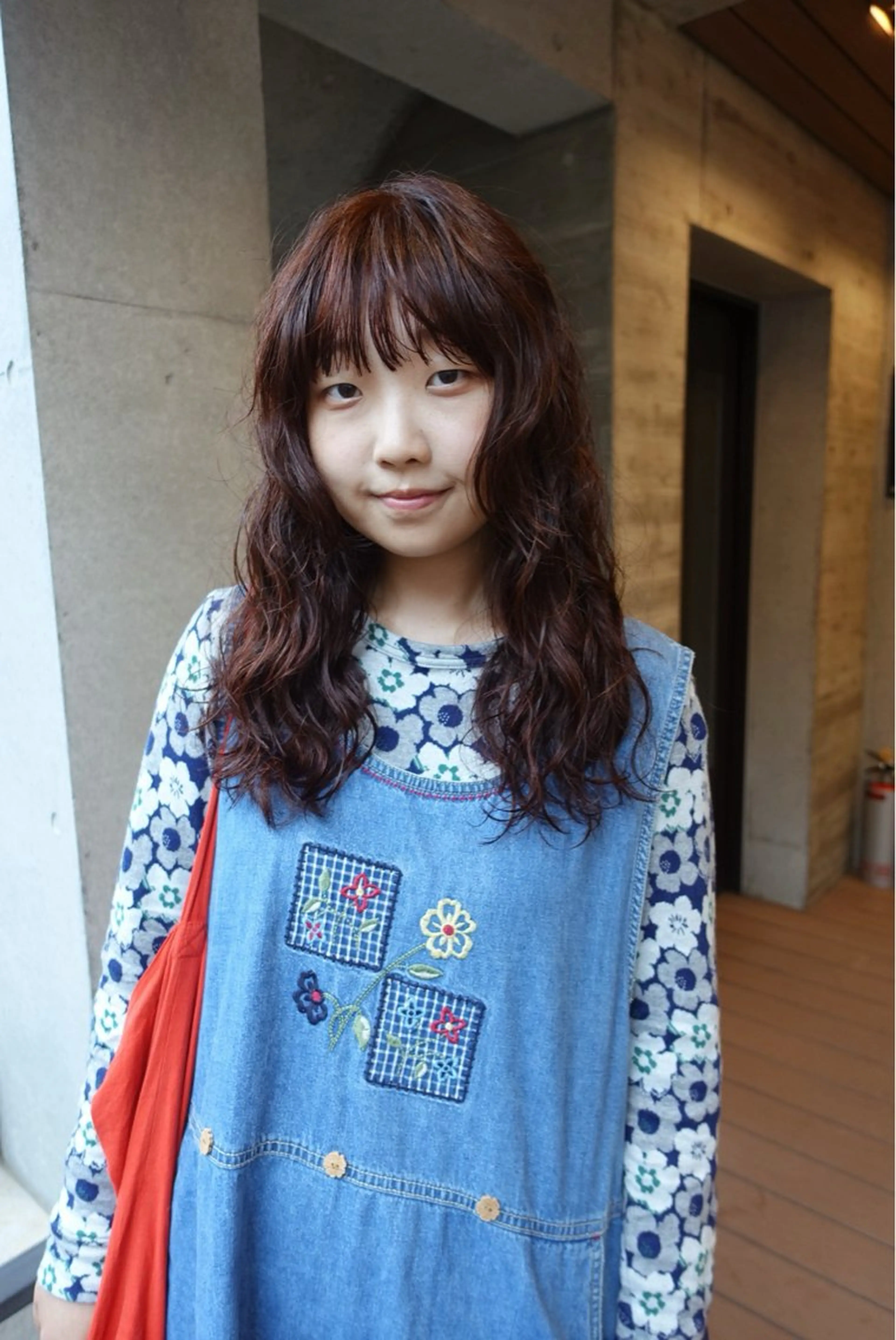 ロング カラー パーマ 暖色/パーマ 🌼クニトウメイのヘアスタイル