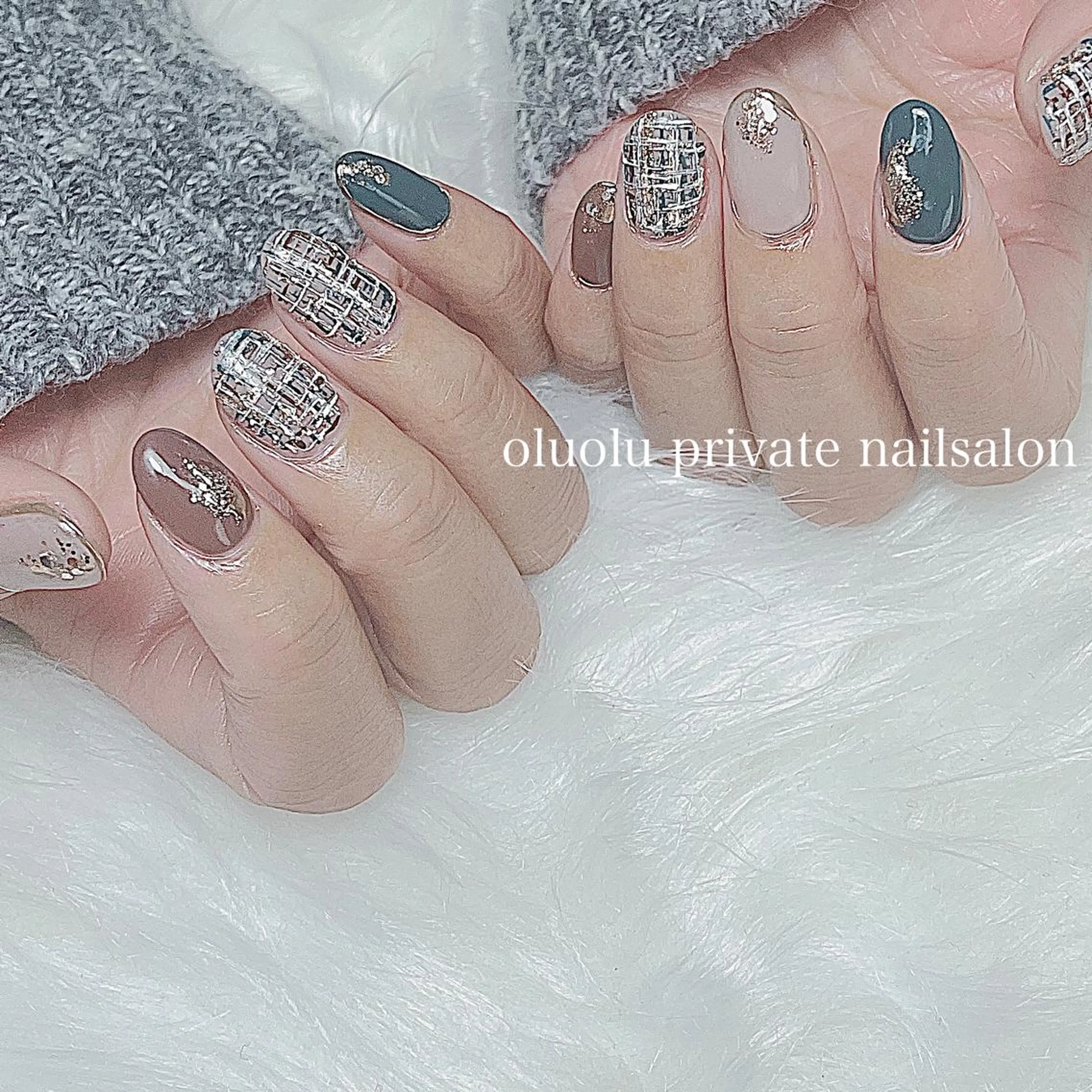 ネイル アートネイル ジェルネイル ラメ(グリッター) ニュアンスネイル パラジェル ハンドネイル 大村 紬華のネイルデザイン