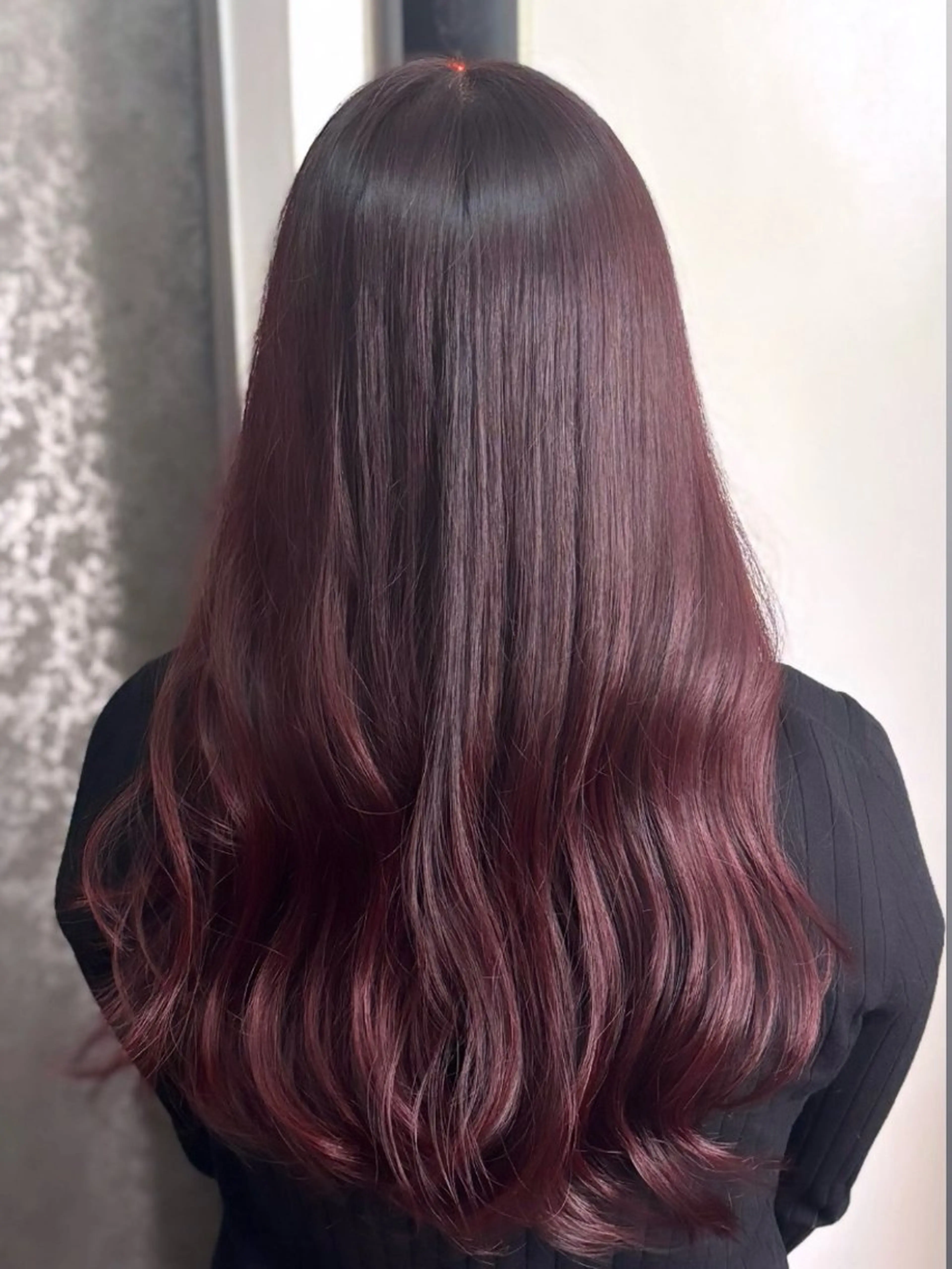 セミロング カラー ヘアカラー トリートメント 詩乃 暖色系🎀レイヤーのヘアスタイル