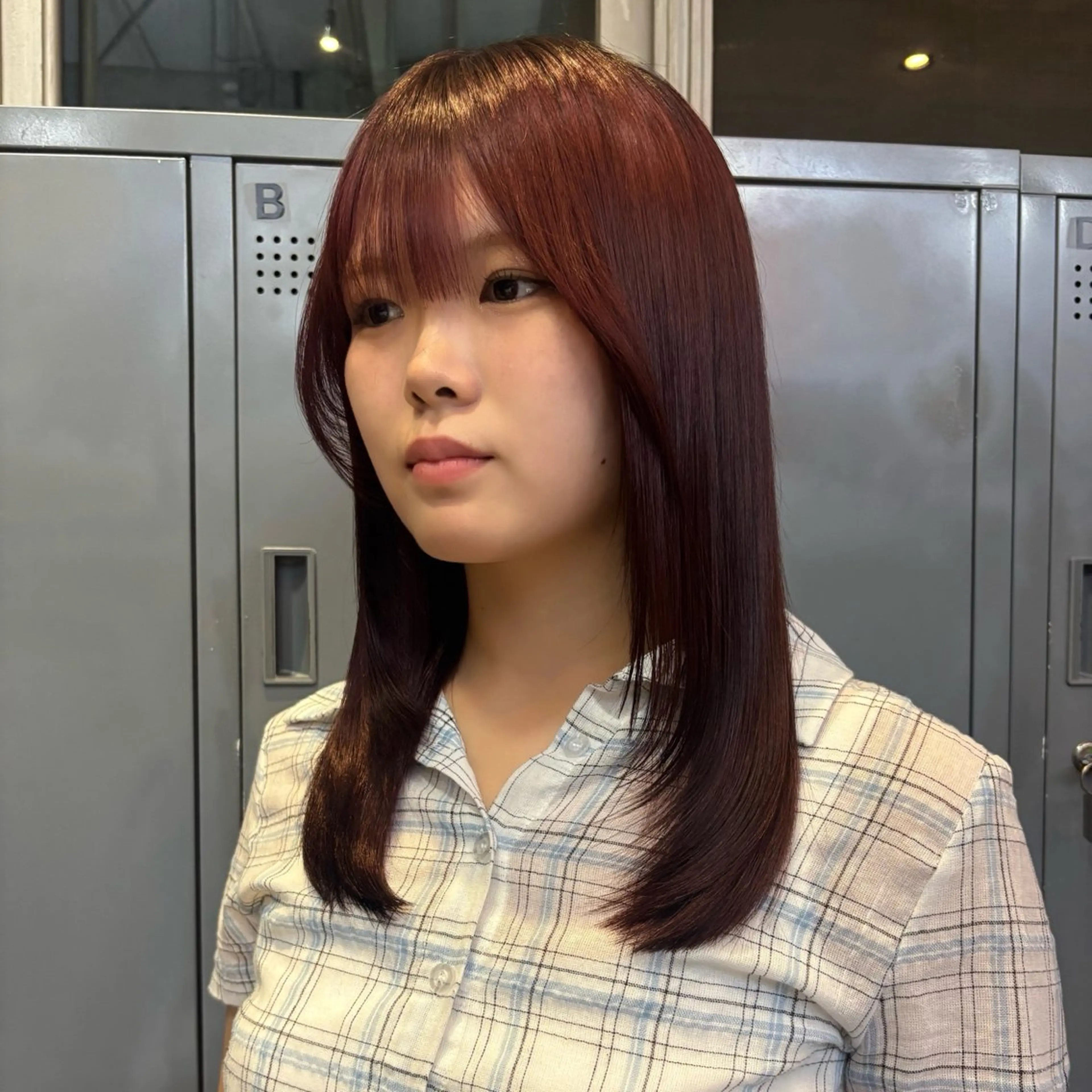 ミディアム カット ヘアカラー トリートメント ☘️かわいいハイトー ン☘️nonokaのヘアスタイル