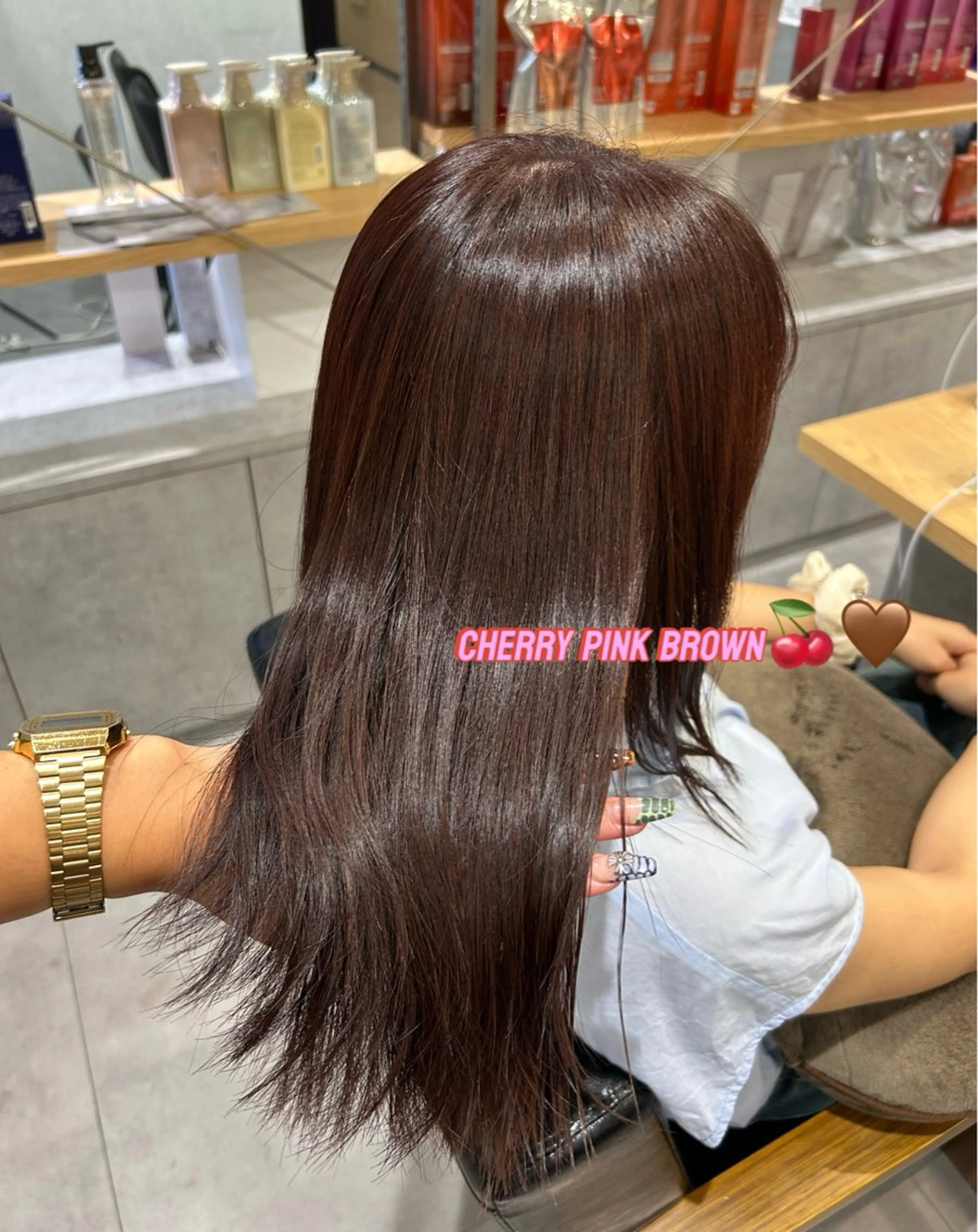 ミディアム ヘアカラー Hiiro/レイヤー /海外ヘアのヘアスタイル