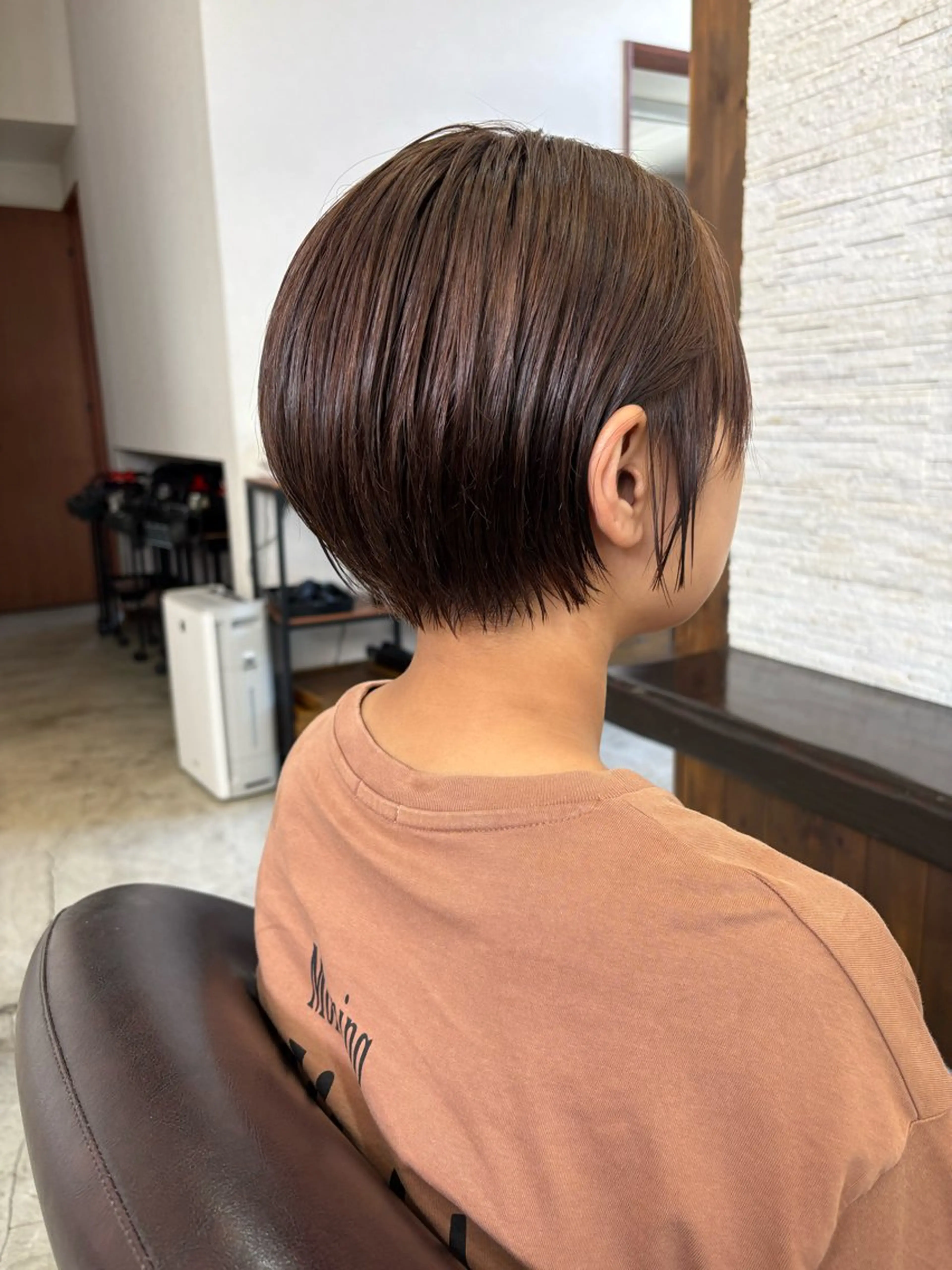ショート カラー ショートボブ ブラウンカラー ボブ ショートヘア カット ヘアカラー トリートメント ShowBit 村上優太のヘアスタイル