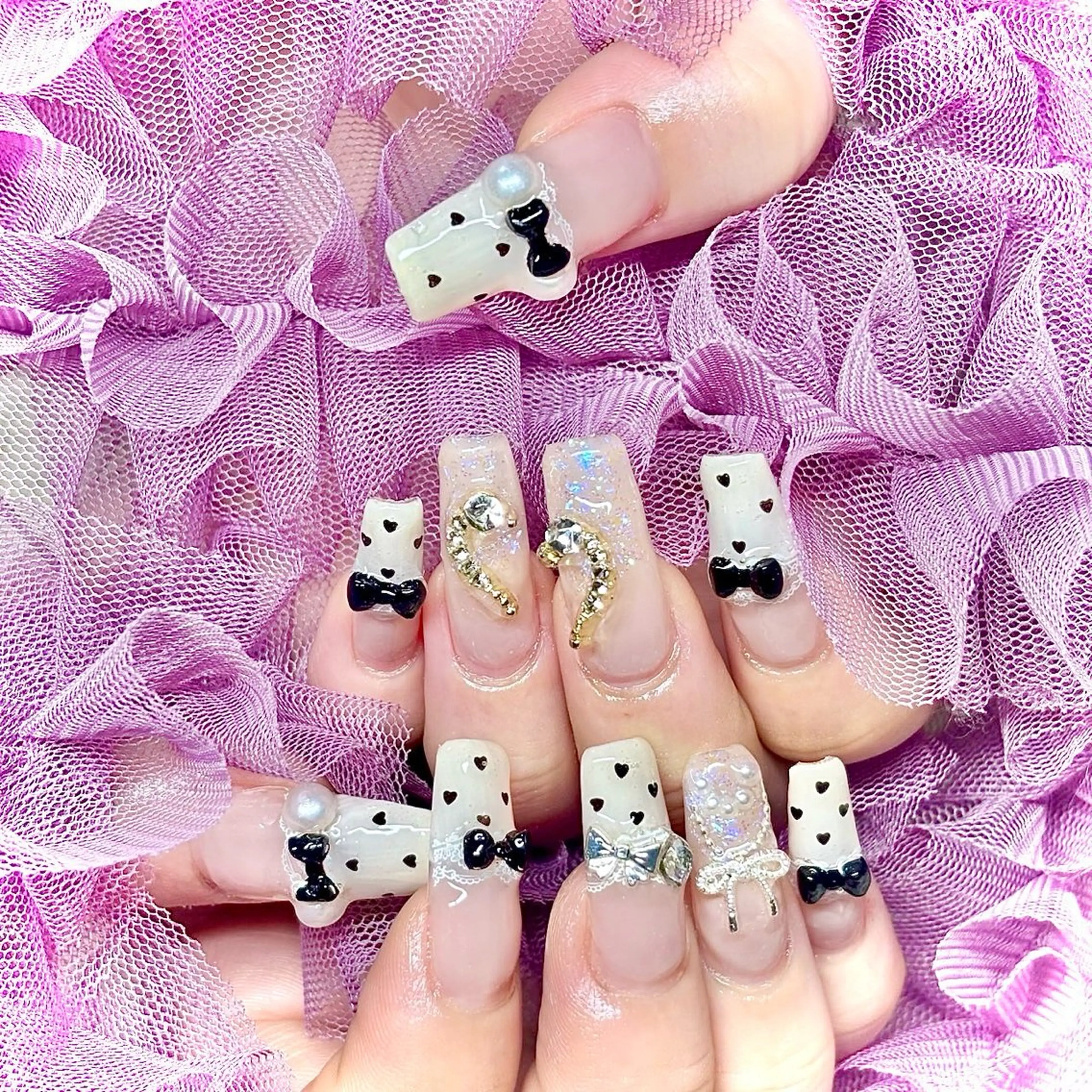 ネイル ガーリー 韓国ネイル スカルプネイル 夏ネイル ワンホンネイル miminon 自宅ネイルサロンのネイルデザイン