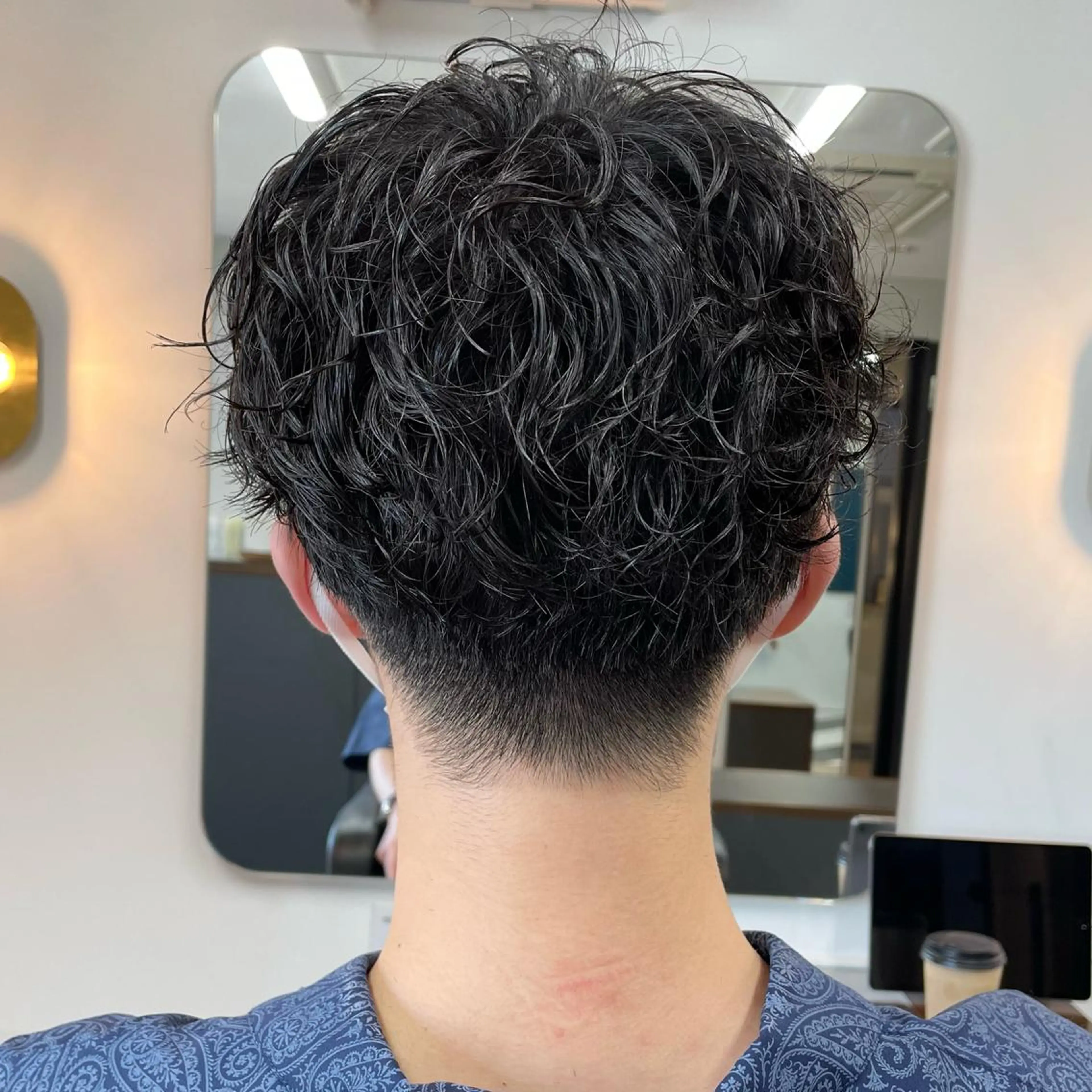 ショート パーマ メンズ 守屋 寿哉のヘアスタイル