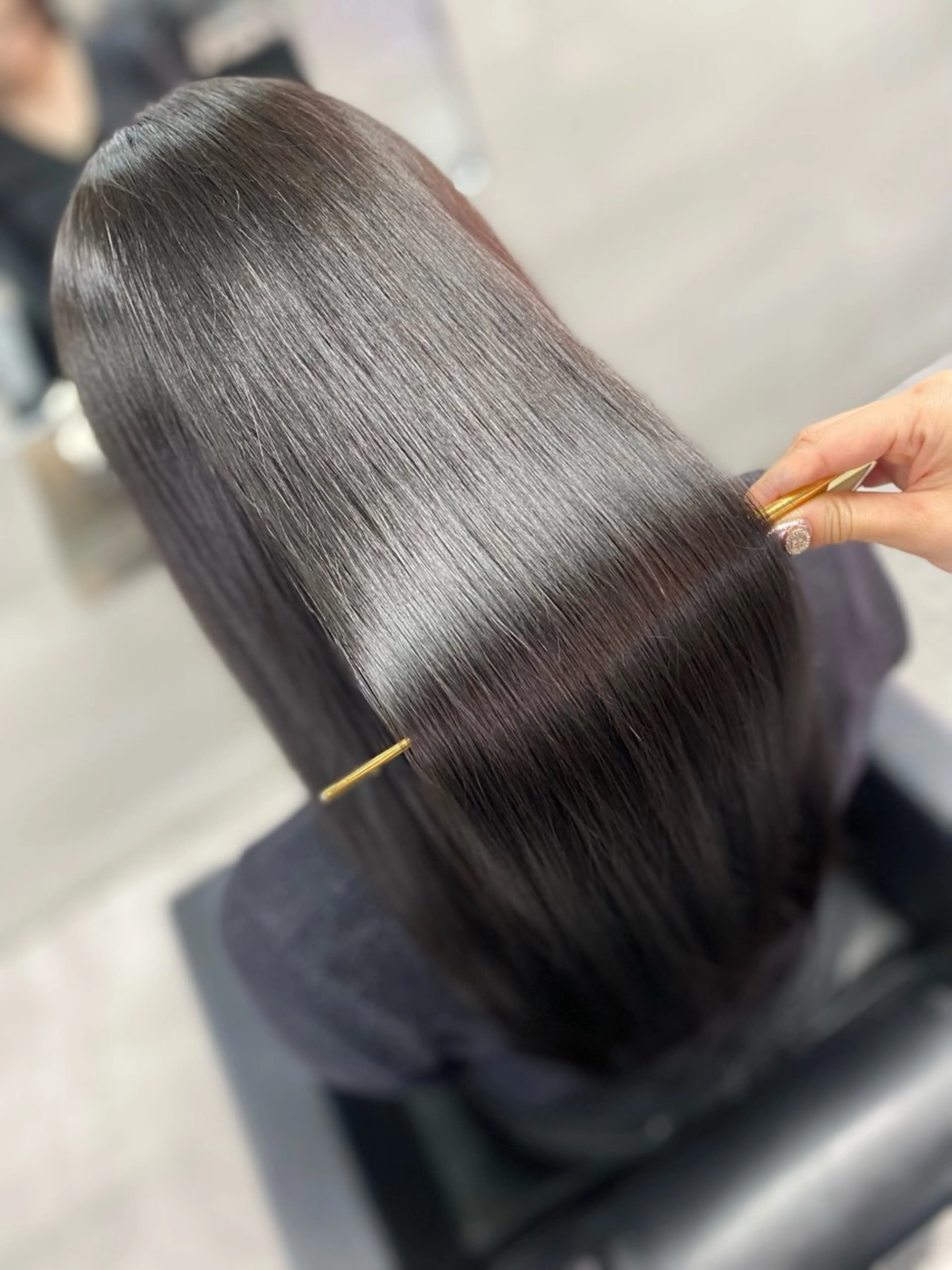 ロング カット 縮毛矯正 トリートメント 艶髪/縮毛矯正 🫧辻野海羽のヘアスタイル