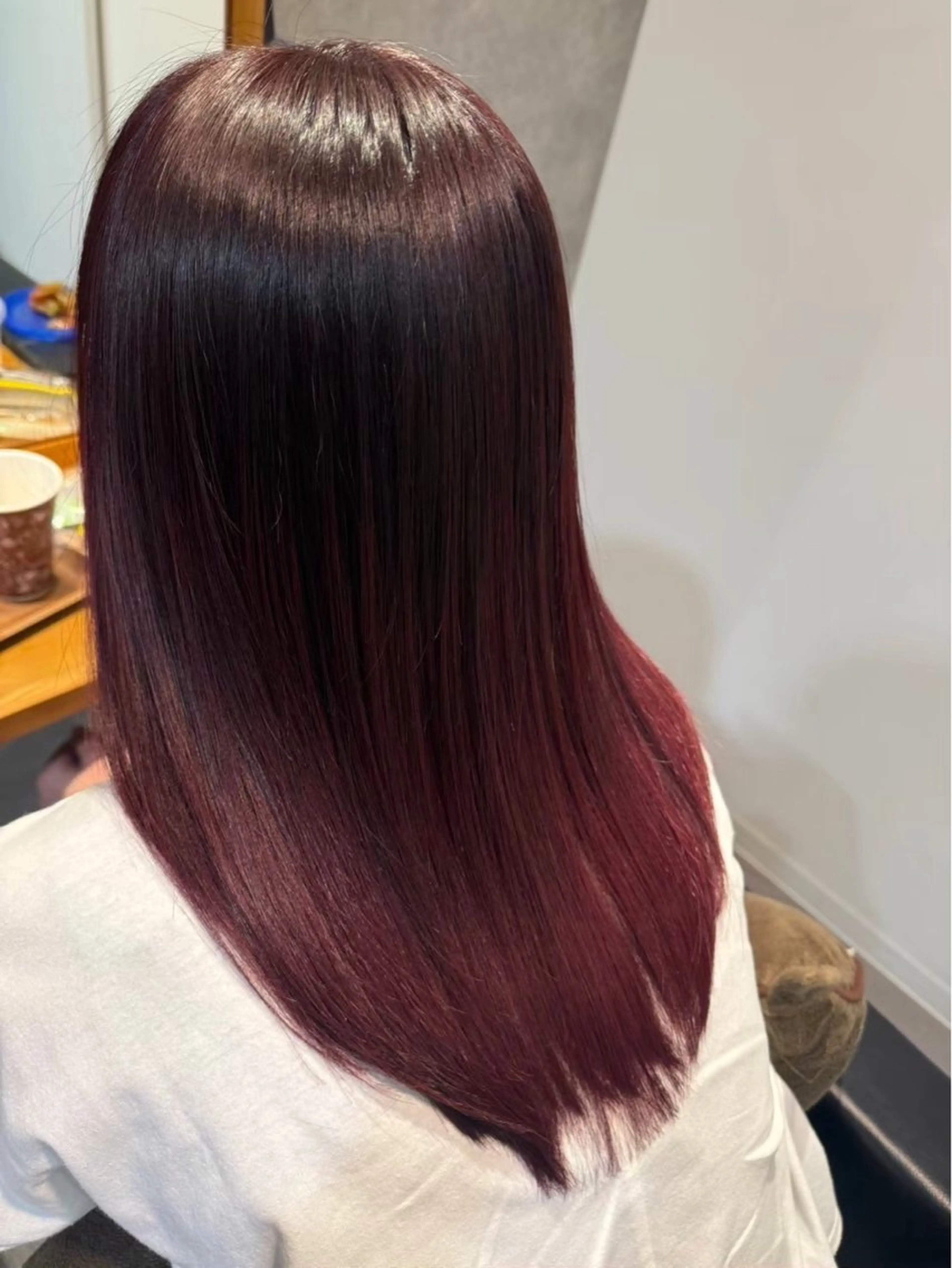 ロング カット ヘアカラー トリートメント 茶谷 沙穂のヘアスタイル