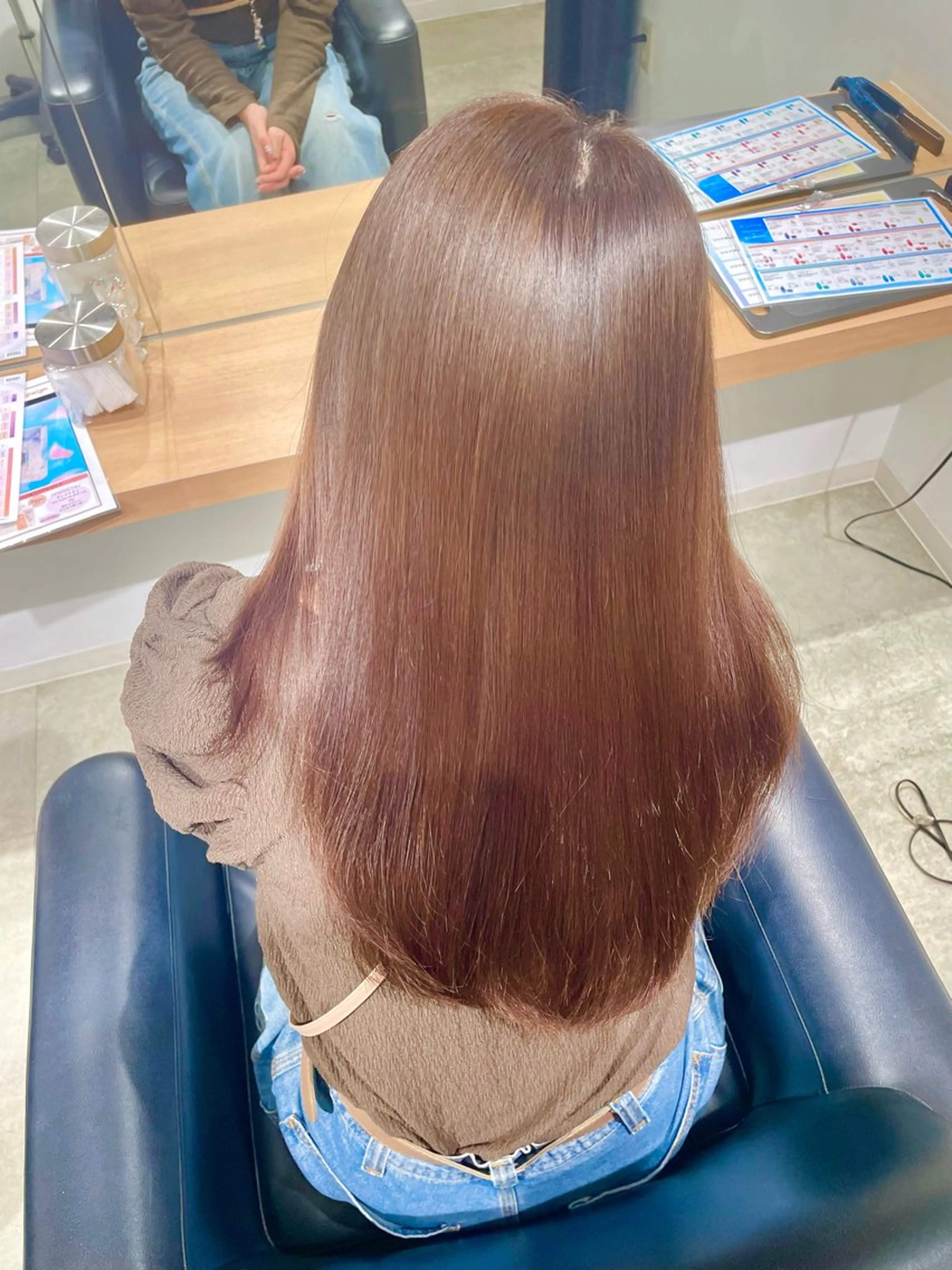 ロング 縮毛矯正 長町/酸性ストレート /曲がる縮毛矯正のヘアスタイル