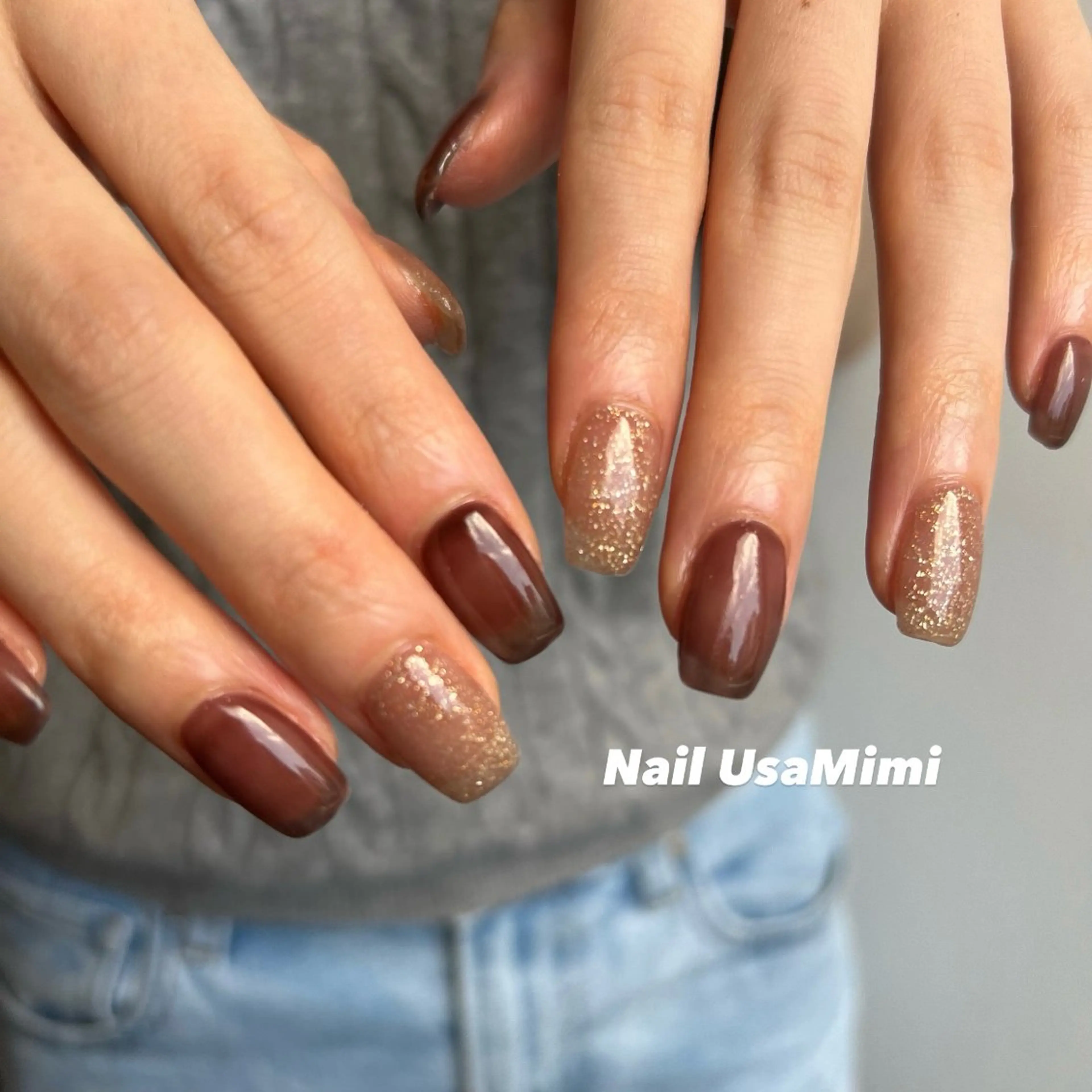 ネイル ジェルネイル 韓国ネイル マグネットネイル 持ち込み ワンカラーネイル ハンドネイル 本町NailUsa Mimi RIKOのネイルデザイン