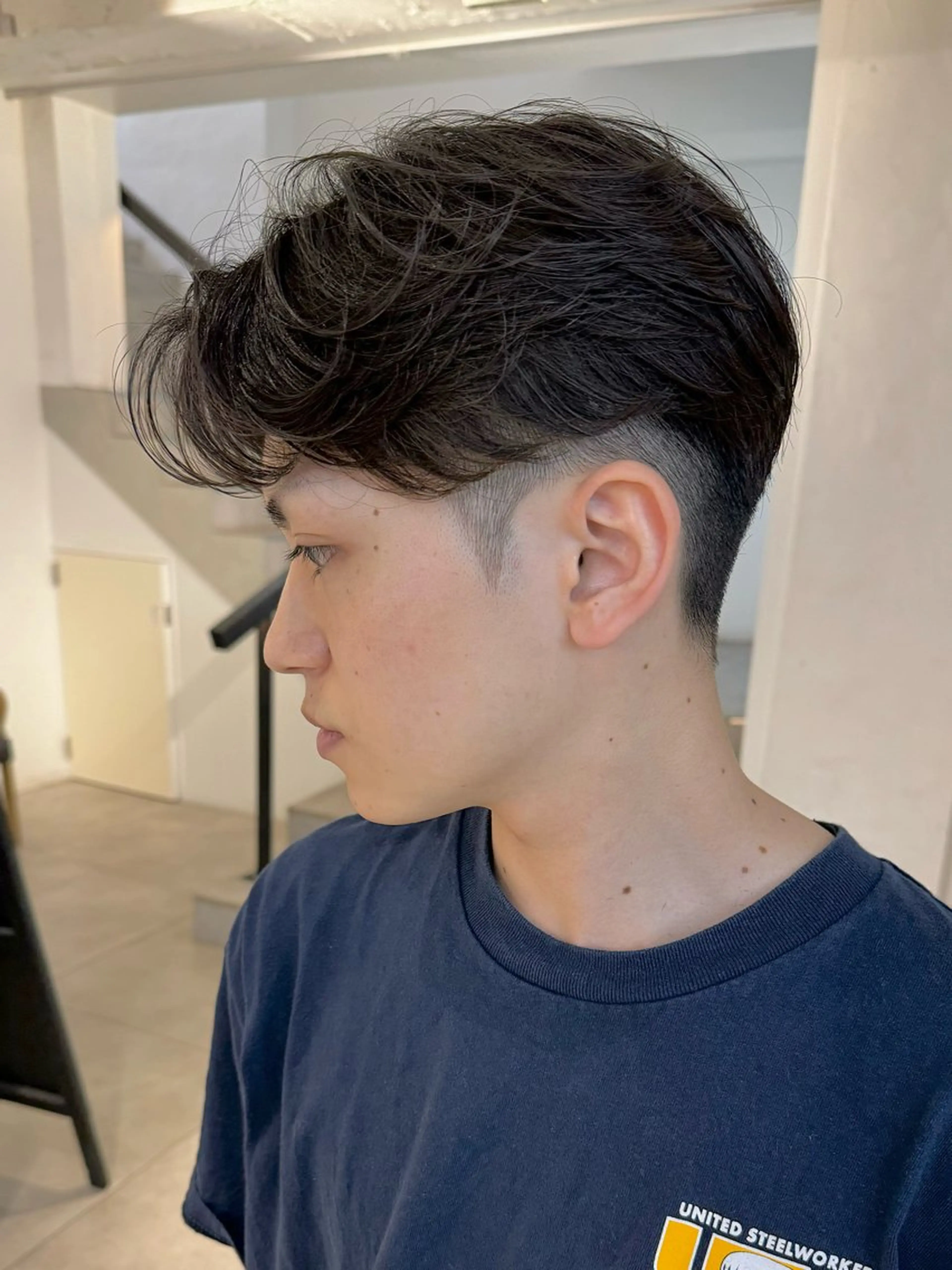 ショート パーマ メンズ カット パーマ 🇰🇷カルマパーマ kaito🇰🇷のヘアスタイル