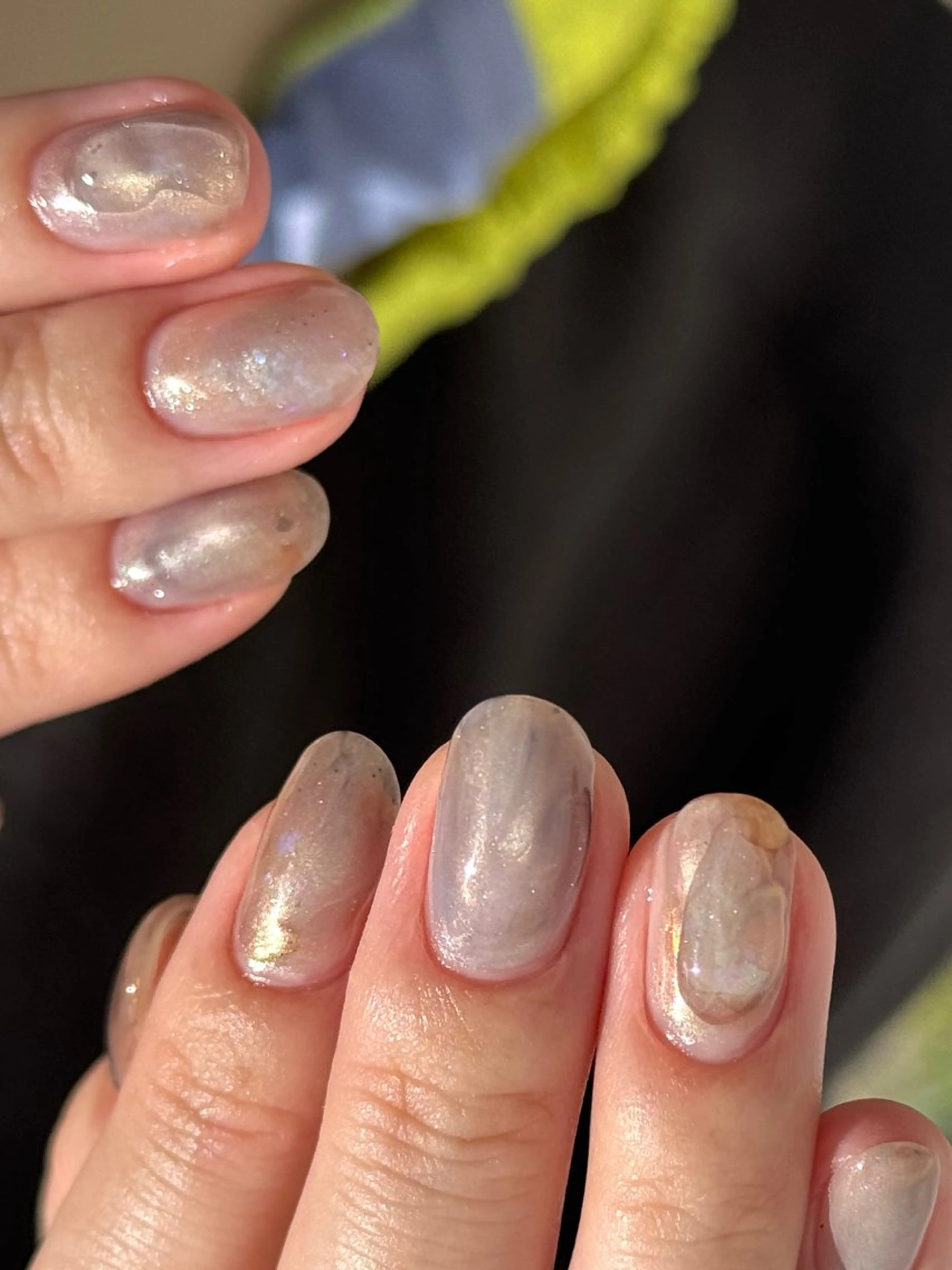 ネイル アートネイル マグネットネイル ニュアンスネイル ハンドネイル なんば堀江/育爪施術 ニュアンス✻Kaphのネイルデザイン