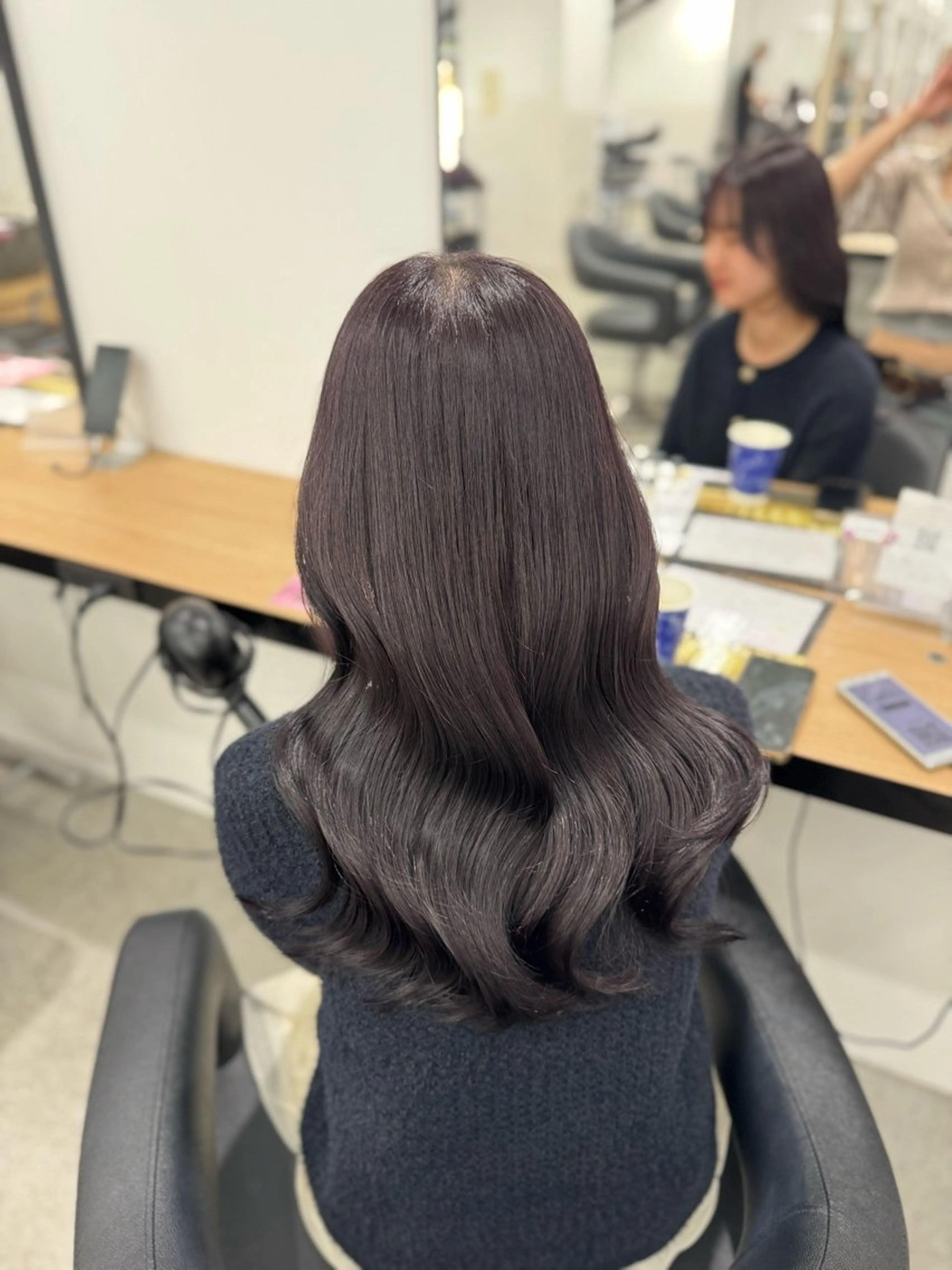 セミロング カラー ヘアアレンジ カット ヘアカラー トリートメント ヘアセット 🤍淡色ピンク&ラベ ンダーYUKI🤍のヘアスタイル