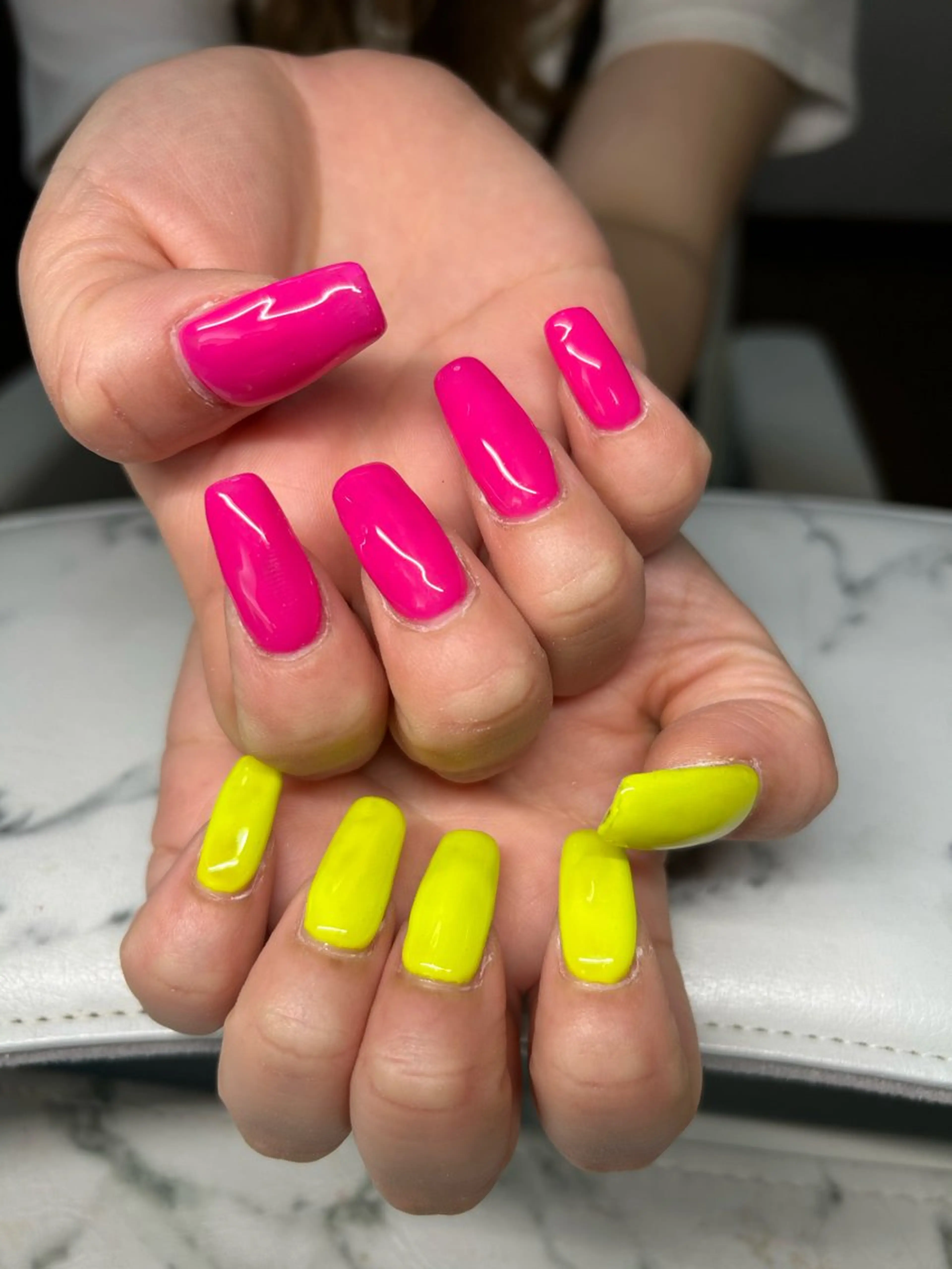 ワンカラー+2色+オフご　み+ケア+オイル保湿の写真