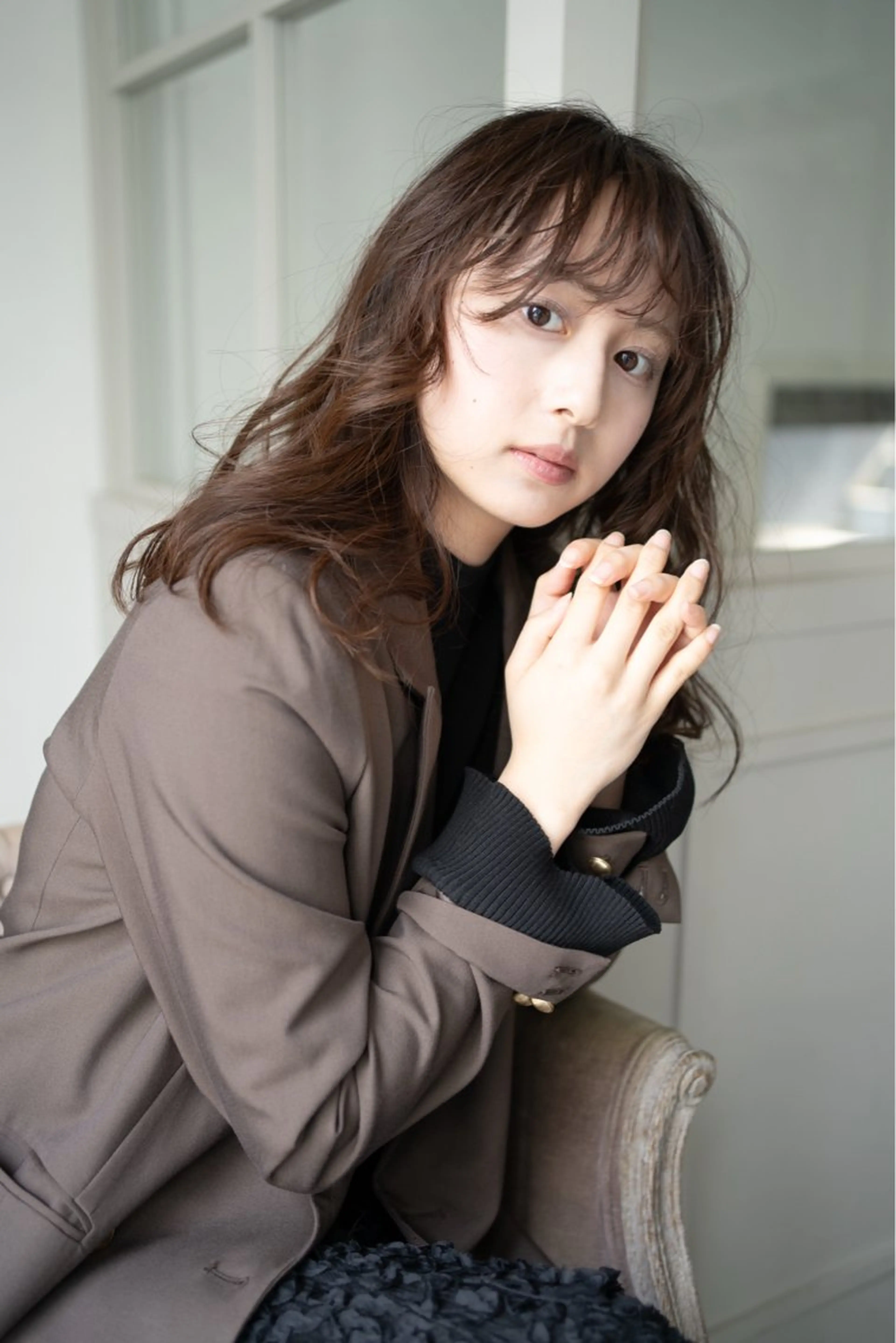 ミディアム ミディアムパーマ ボブ レイヤーカット マレットヘア カット パーマ トリートメント SHOTA ハイライト/パーマのヘアスタイル