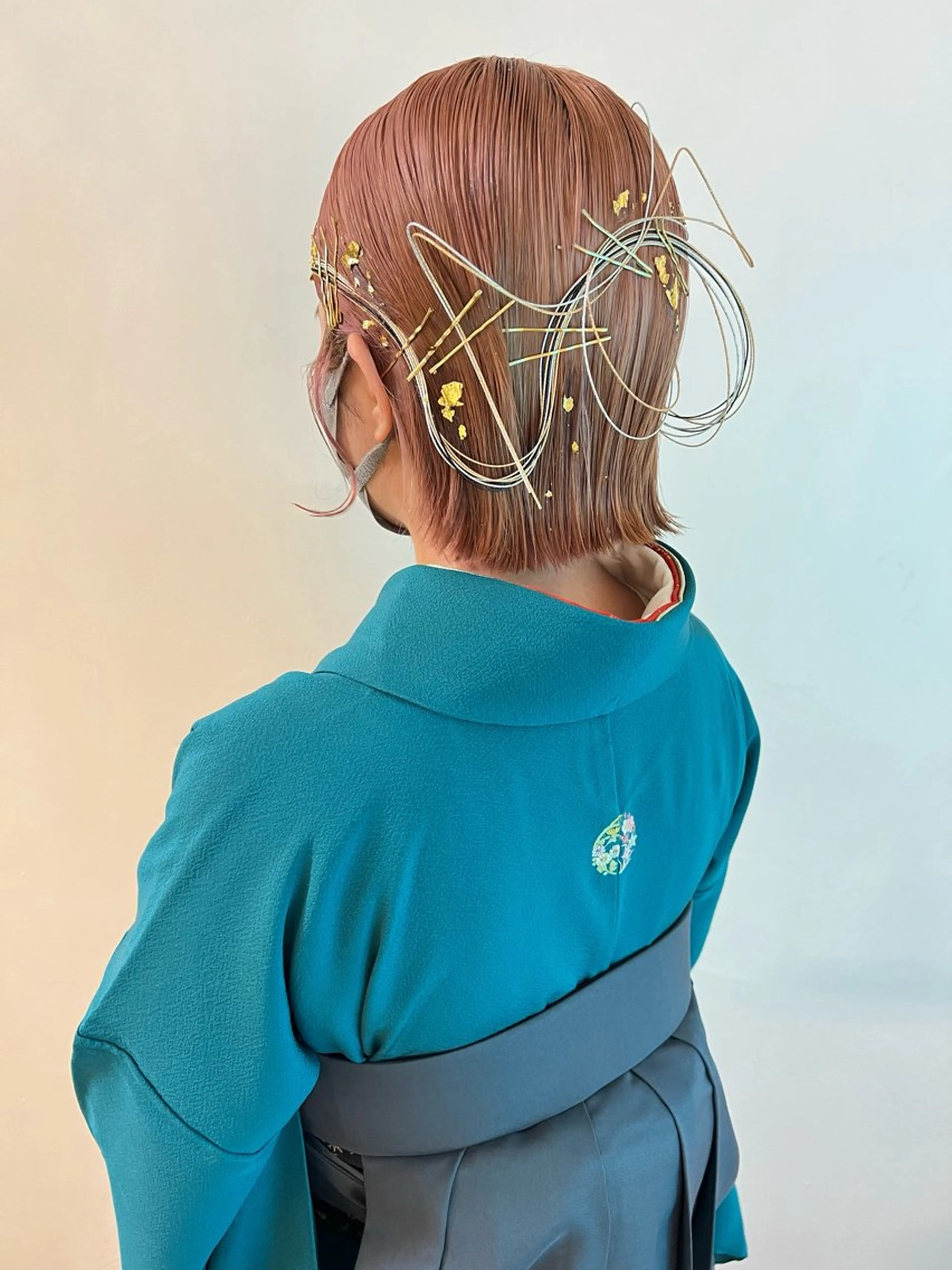 ショート ヘアアレンジ 卒業式のヘアスタイル 着付け Kureha/ネイル トレンドヘアのヘアスタイル