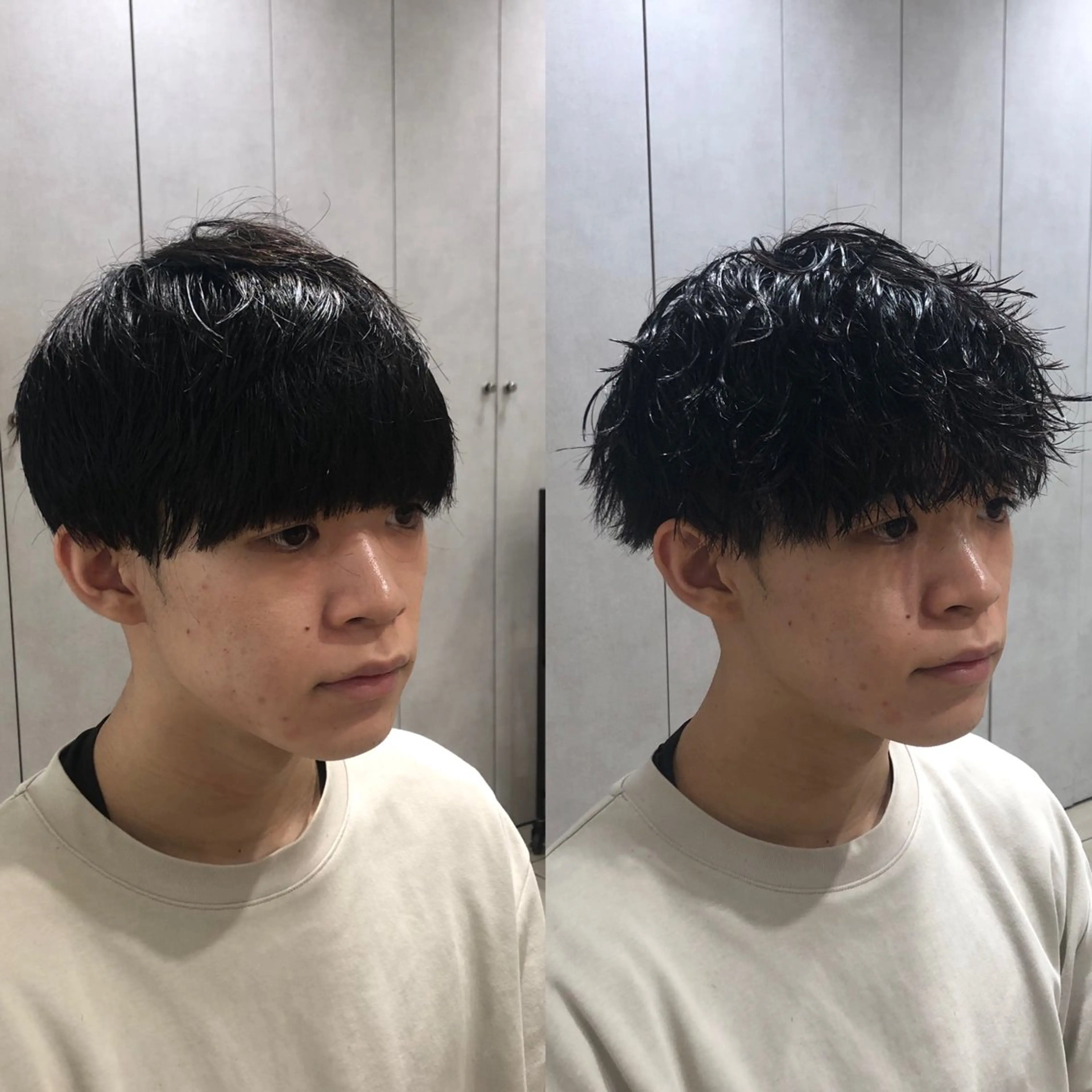 ショート パーマ メンズ 【持ちが良い!メンズ パーマ】田中颯汰のヘアスタイル