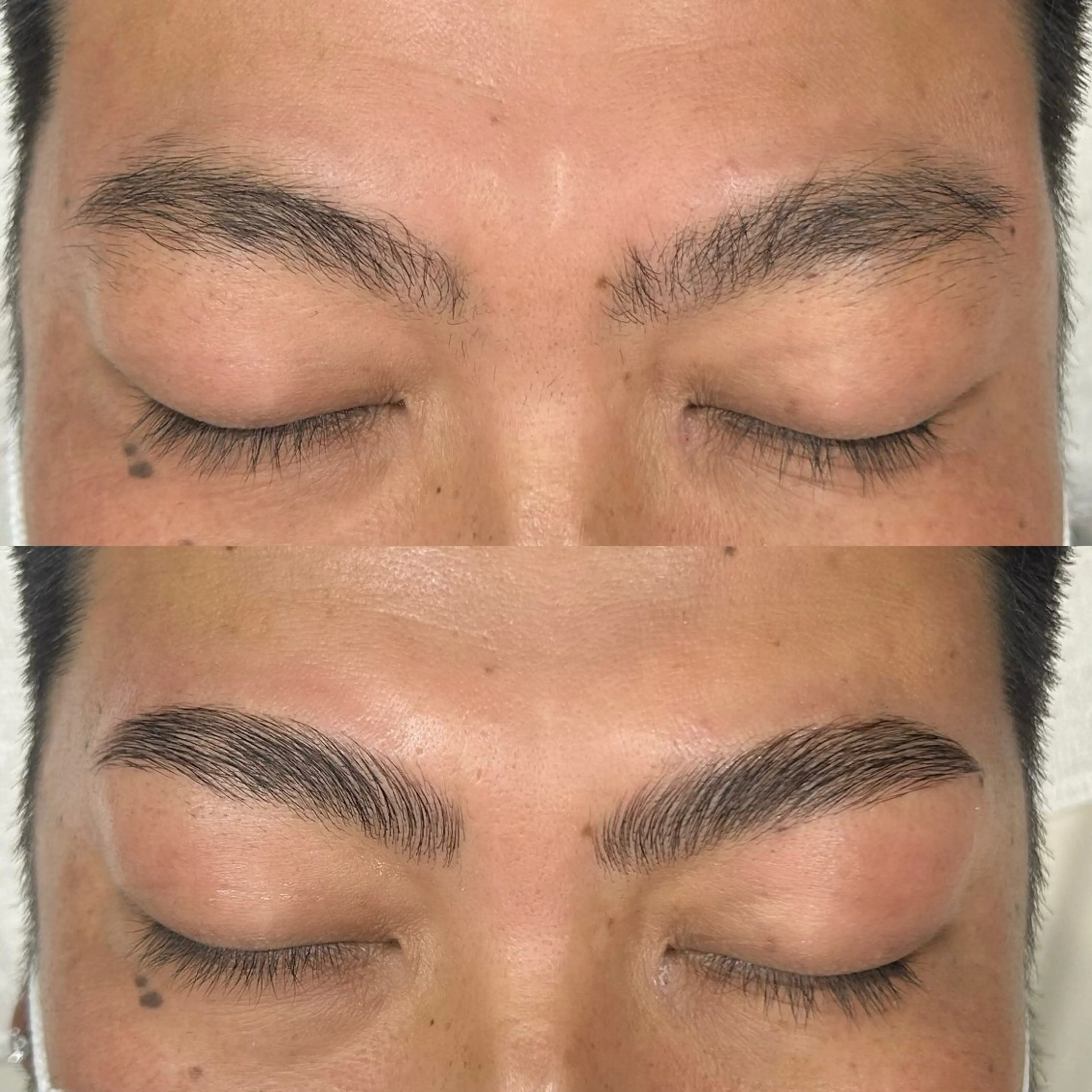 大人気‼︎💙メンズハリウッドブロウリフト💙（眉癖矯正/眉毛Wax込み）＋ブロウセラムトリートメント付き‼︎の写真