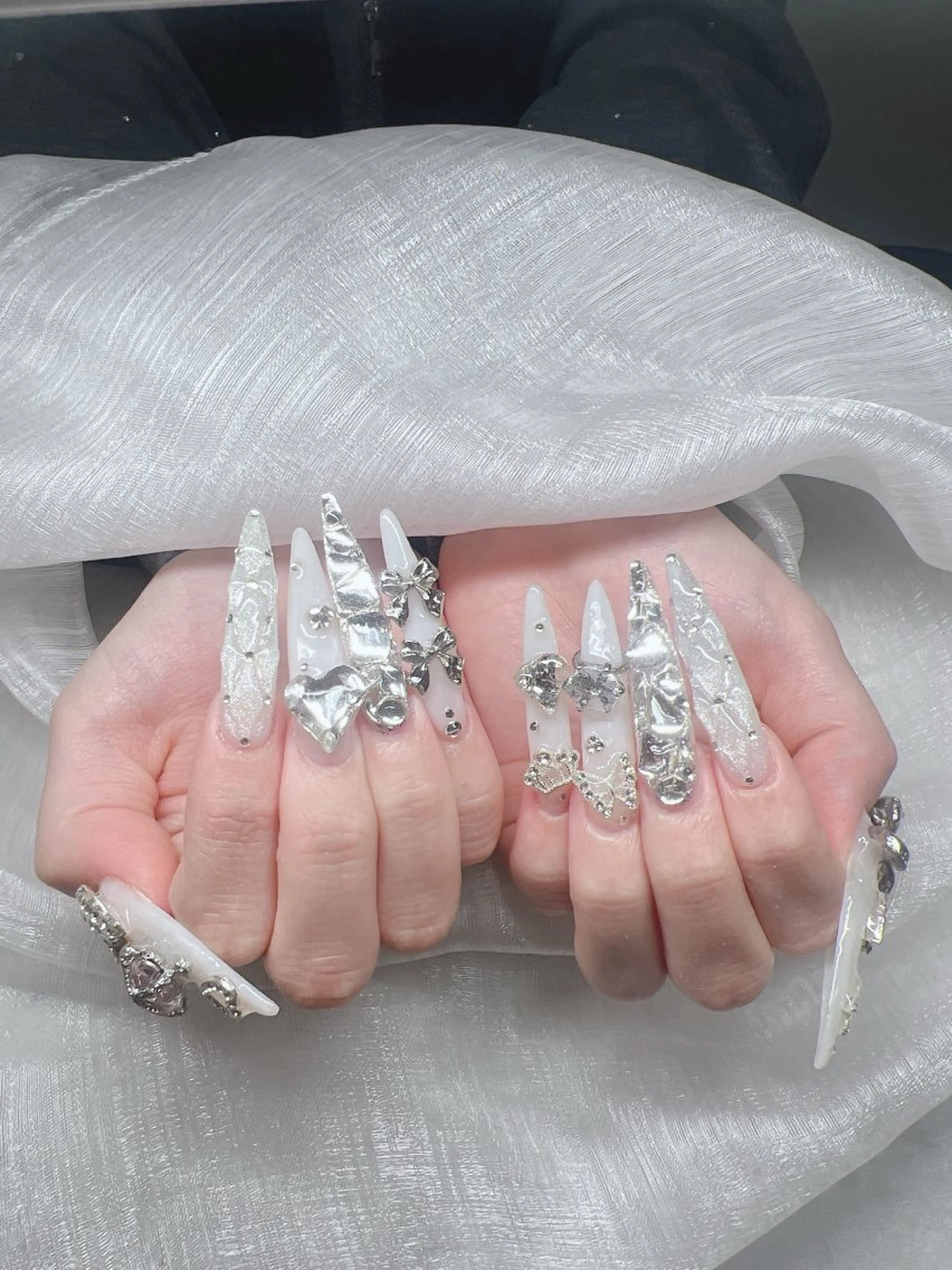 ネイル ハンドネイル Lee Nails チップ長さだし専門店のネイルデザイン