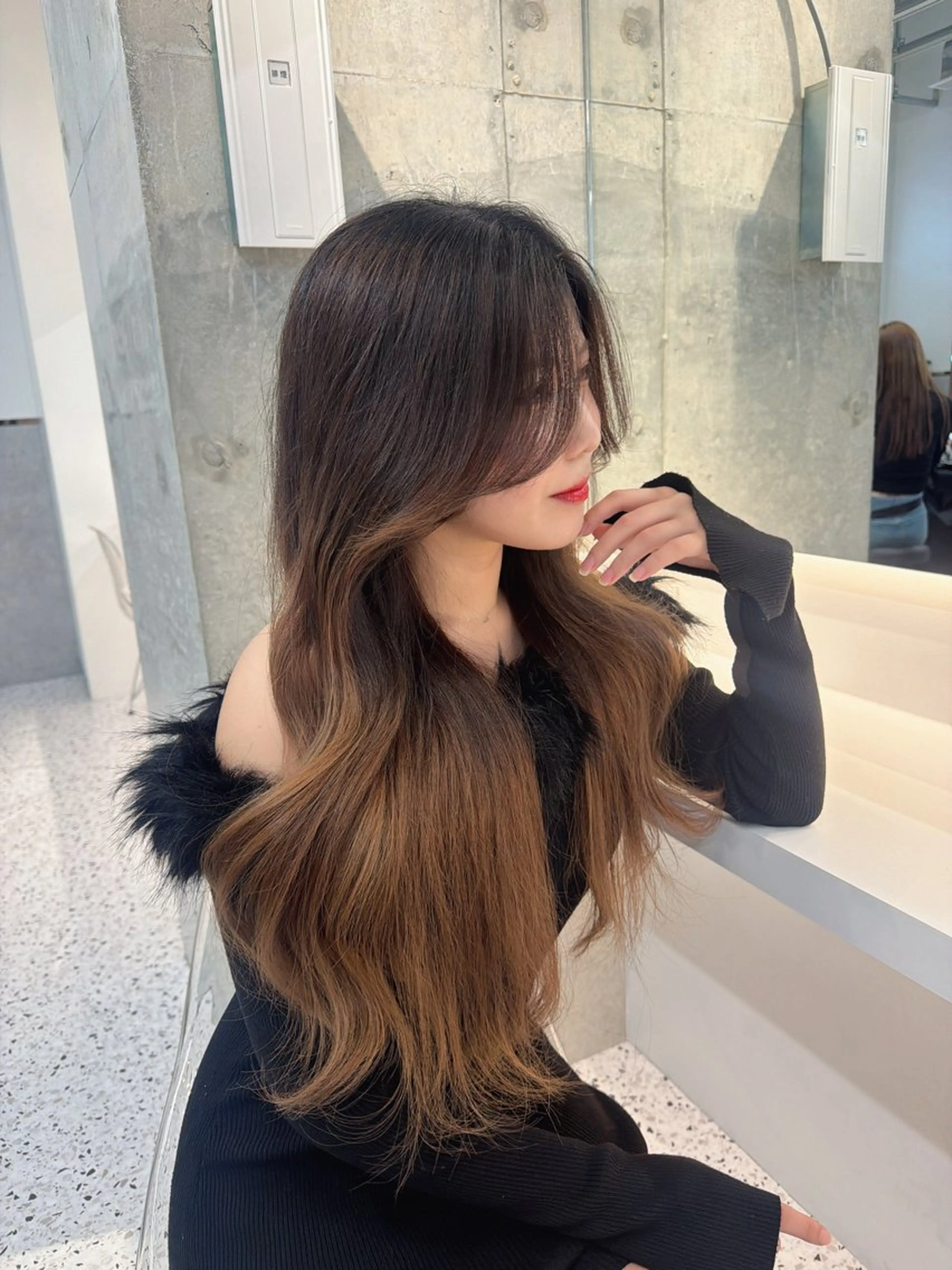 ヘアアレンジ 髪質改善×韓国ヘアサロン　Role 博多【ロール】所属・🤍韓国ワンホンヘア ayaha🤍のヘアスタイル