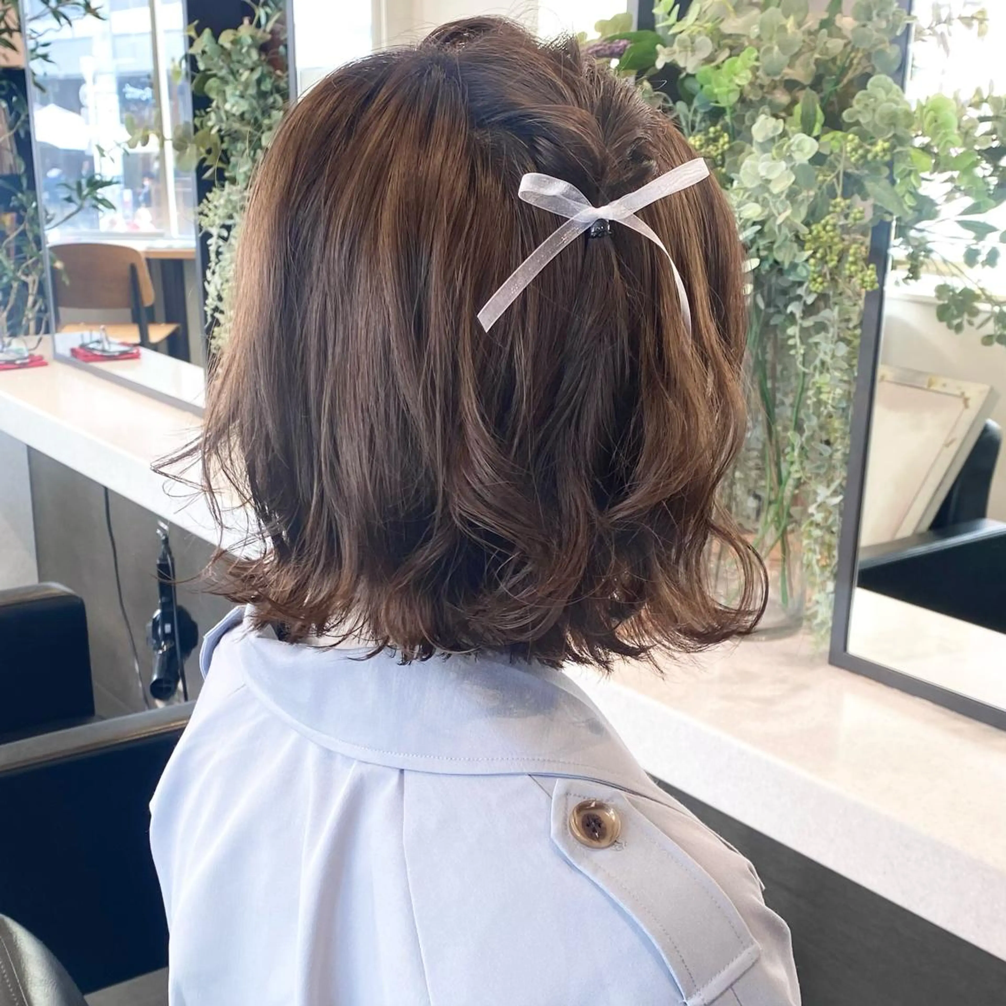 ミディアム ヘアアレンジ 💗ガーリーヘア🎀 saki💗のヘアスタイル