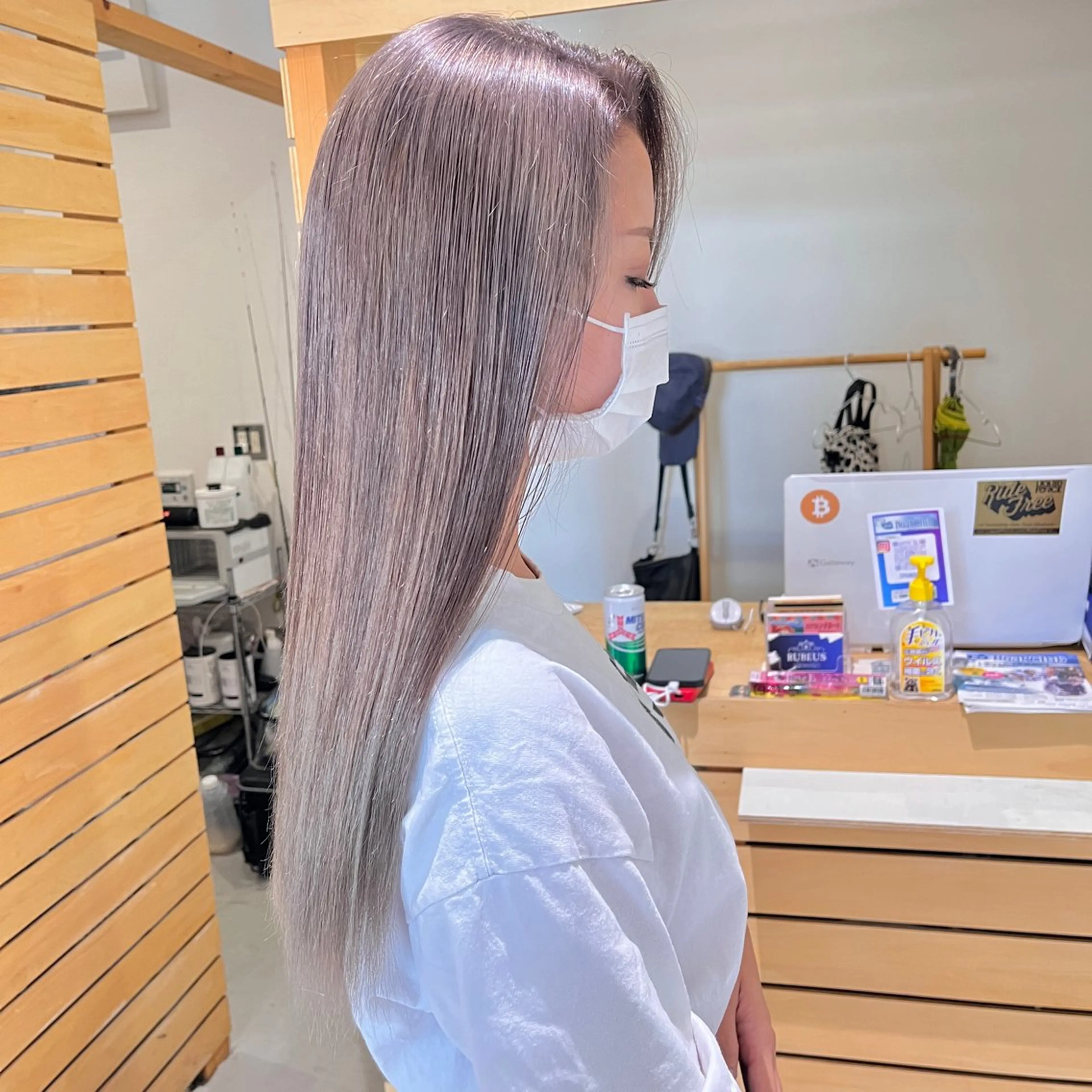 ロング カラー ブリーチ ヘアカラー トリートメント RUBEUS【ルベウス】所属・✨艶々カラー🎨 杉本賢人のヘアスタイル