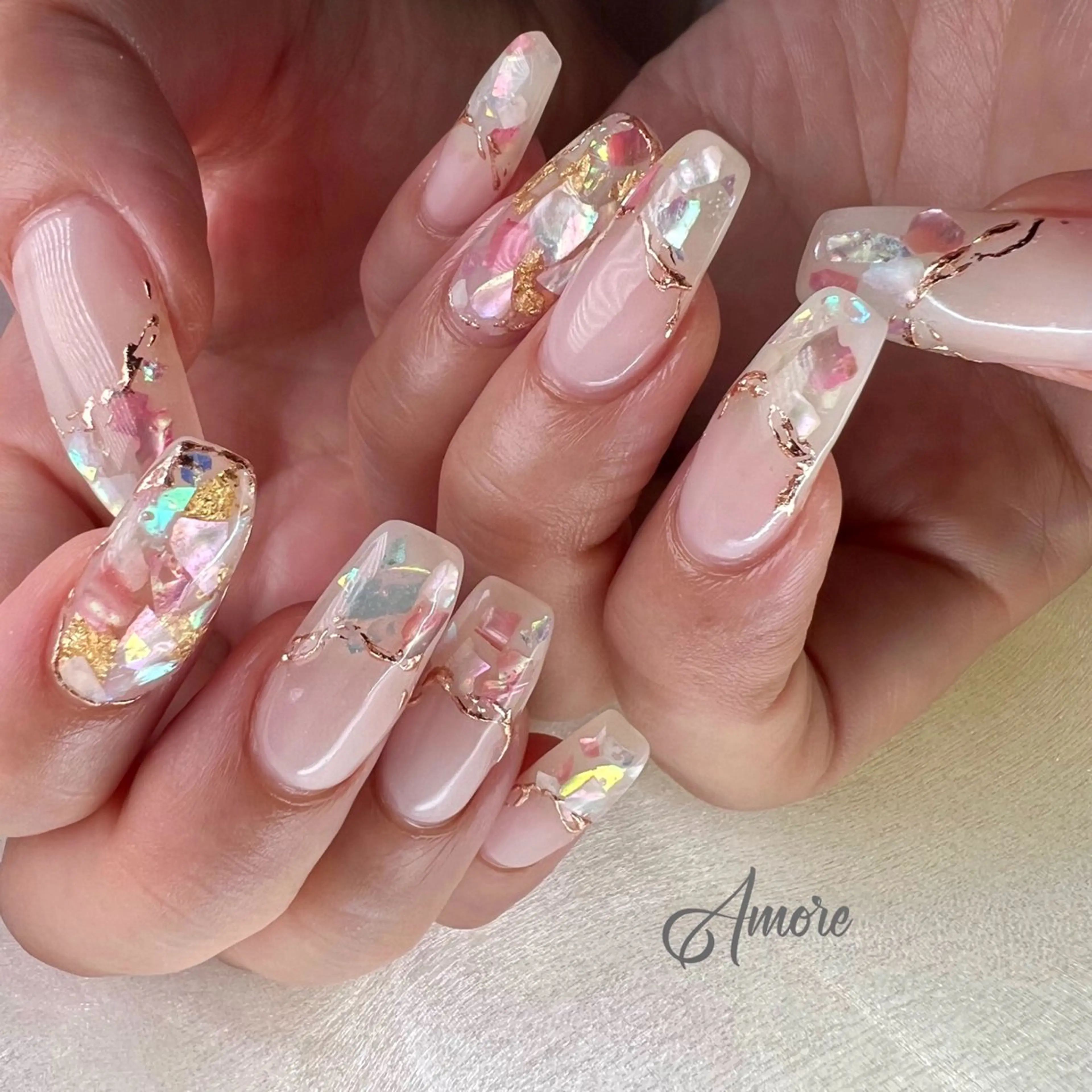 ネイル ジェルネイル 韓国ネイル パラジェル 夏ネイル You kyehwaのネイルデザイン