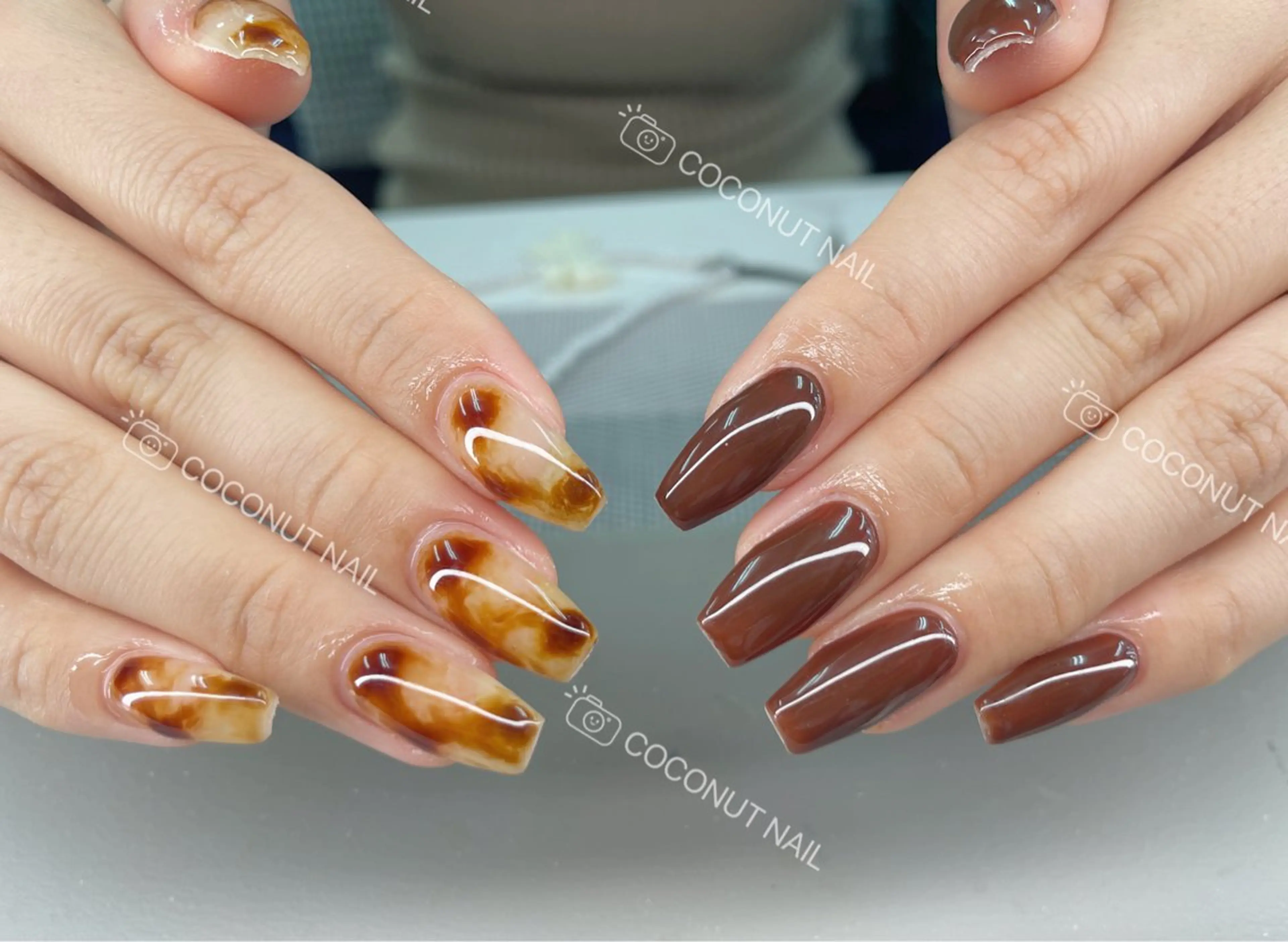 ネイル ハンドネイル 神田 ココナッツのネイルデザイン