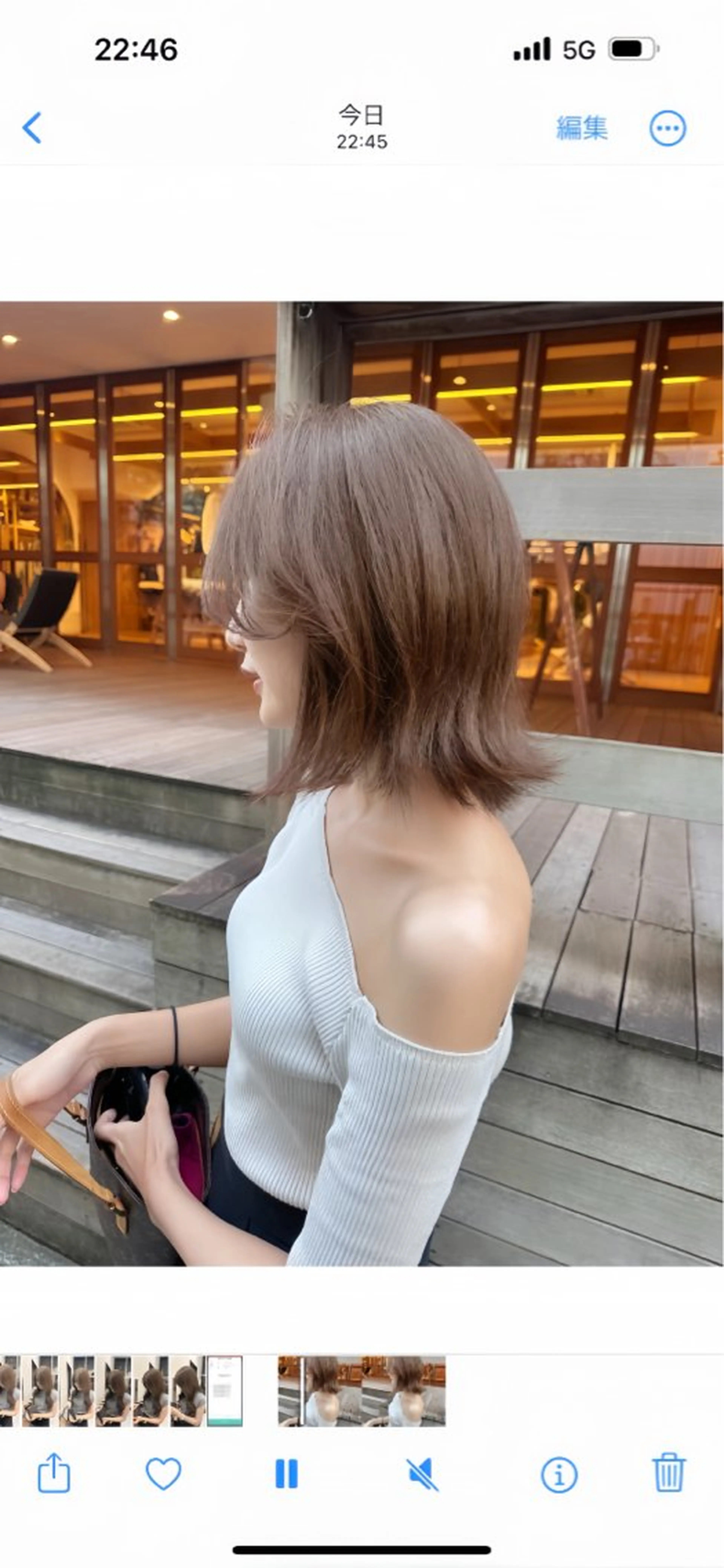 ミディアム カラー ヘアカラー トリートメント ヘアセット IVE所属・ダブルカラー🤍 髪質改善／原島のヘアスタイル
