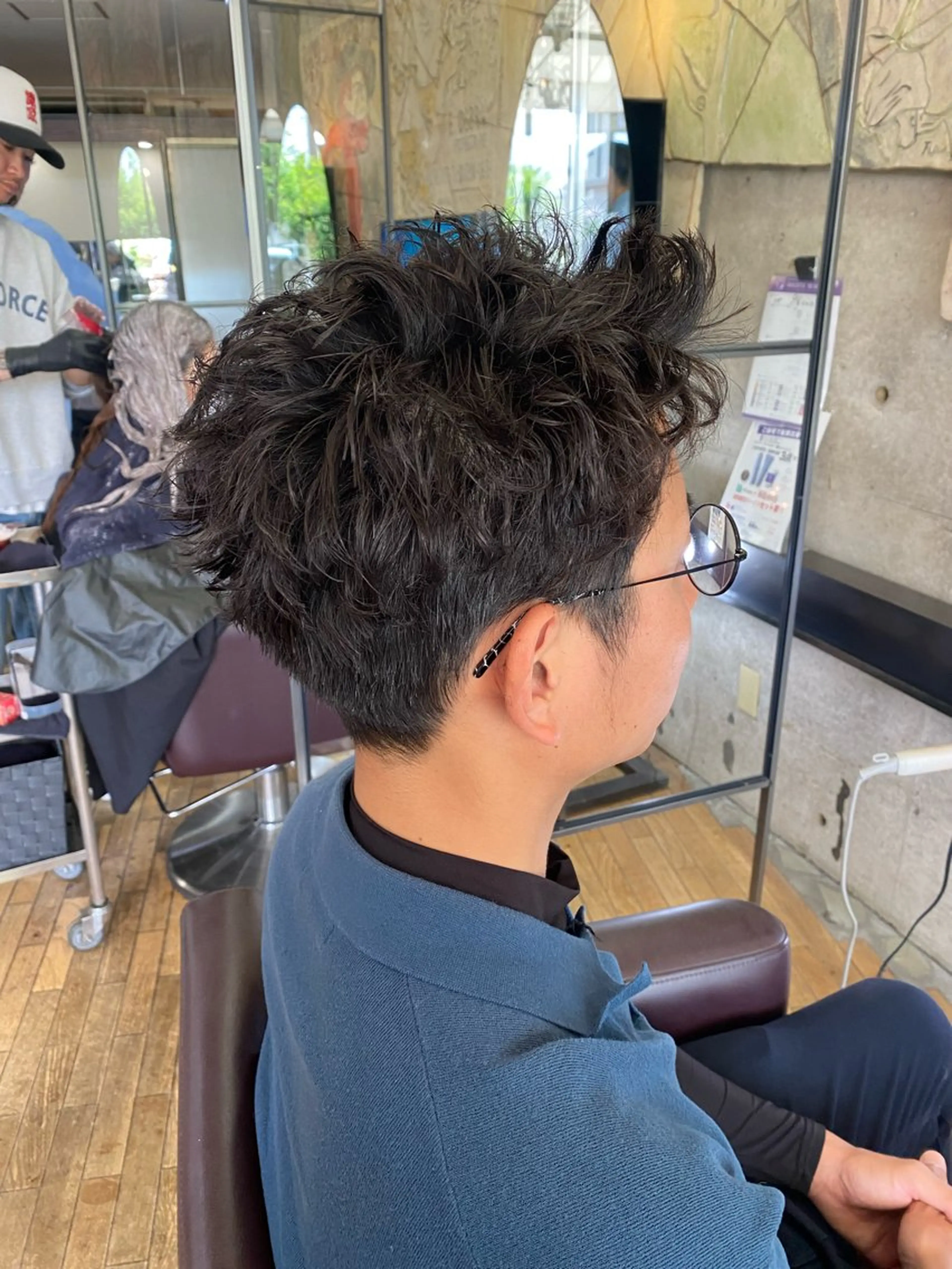 パーマ メンズ 百瀬 なつ美のヘアスタイル