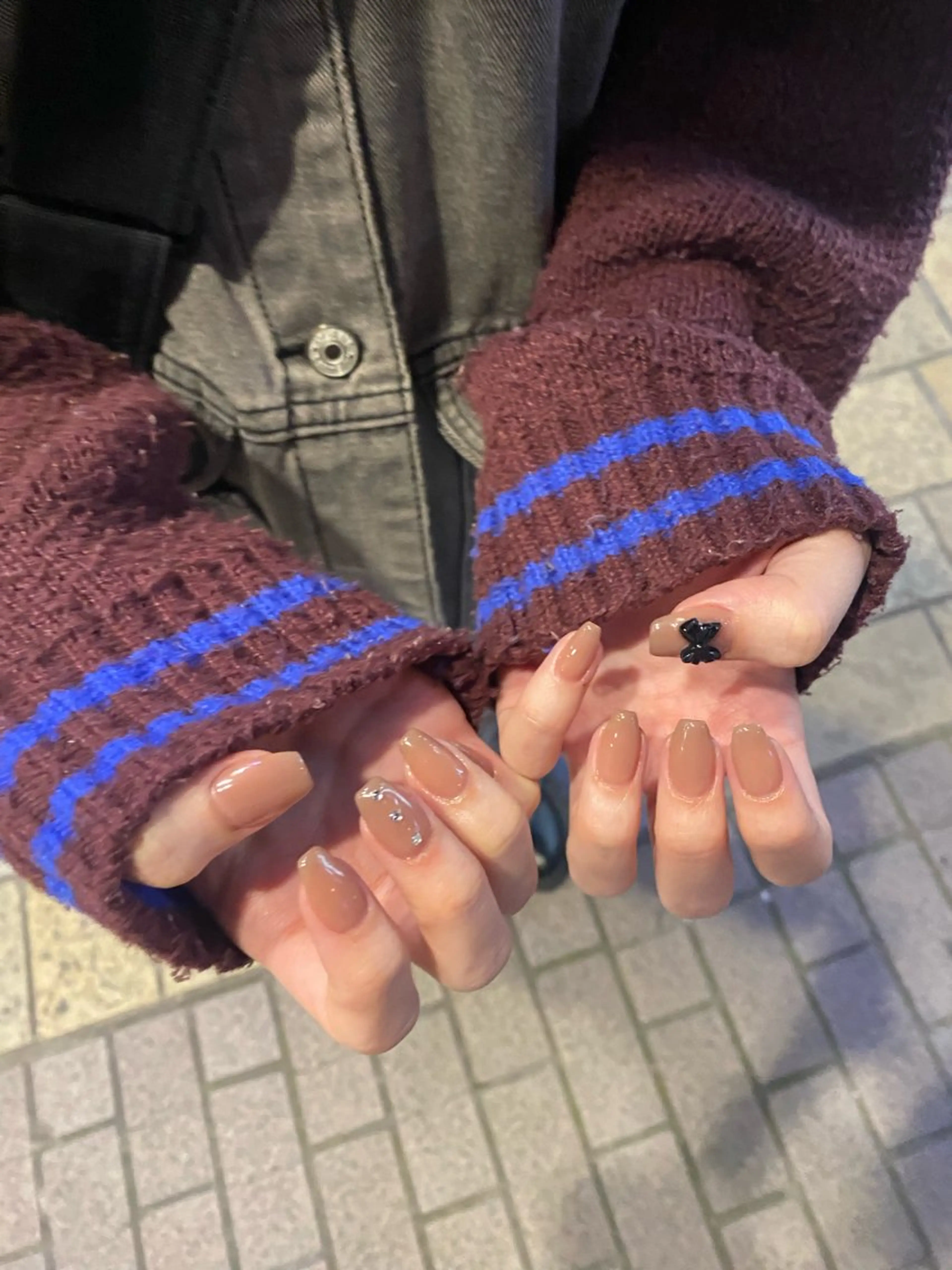 ワンカラー+ワンポイントアート𝜗𝜚┊︎初回オフ込み無料┊︎パラジェル使用の写真