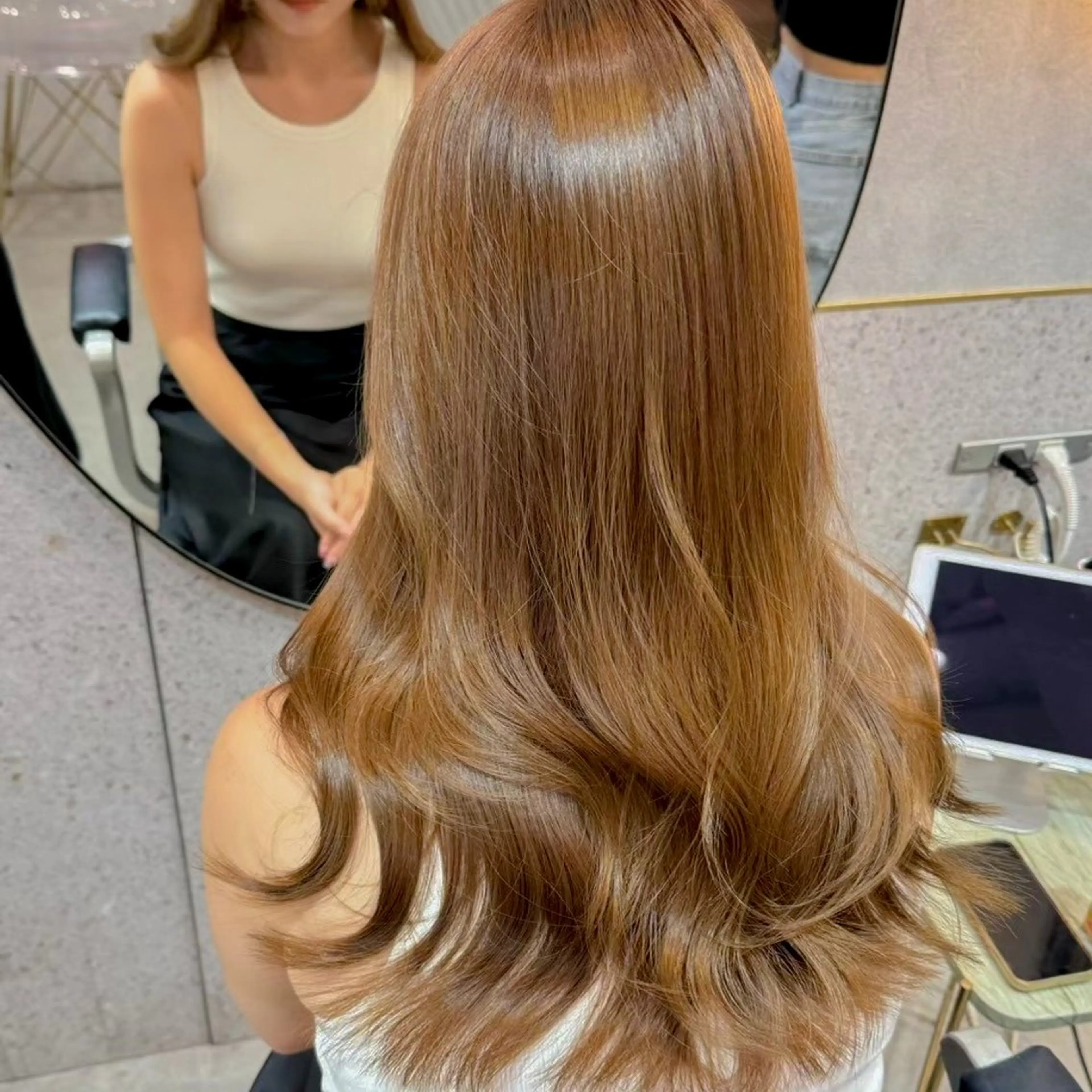 💗ミニモ学割💗ブリーチなしカラー➕5stepトリートメントの写真