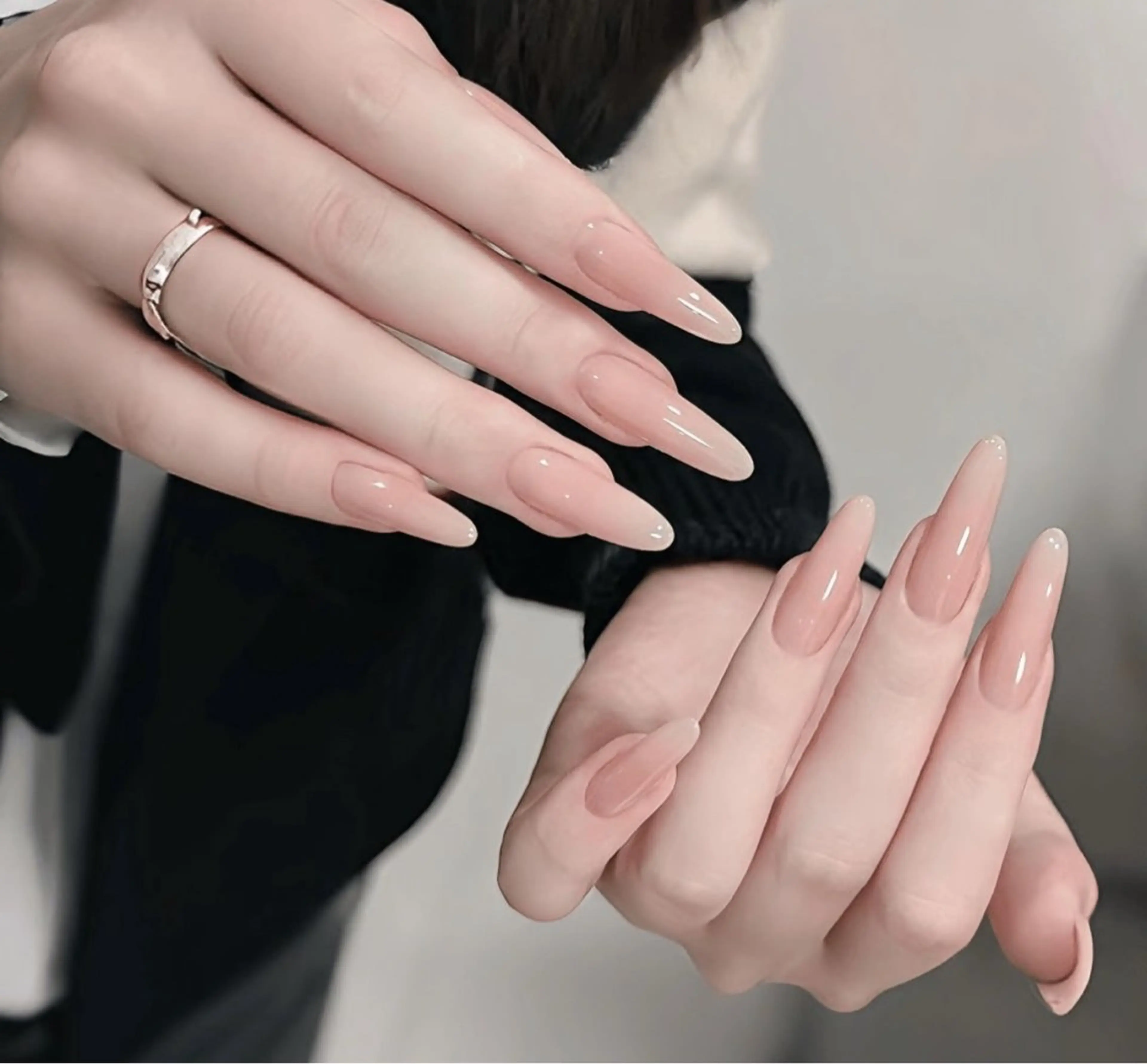 ネイル アートネイル チークネイル 長さ出し フットネイル フレンチネイル YK ミサのネイルデザイン