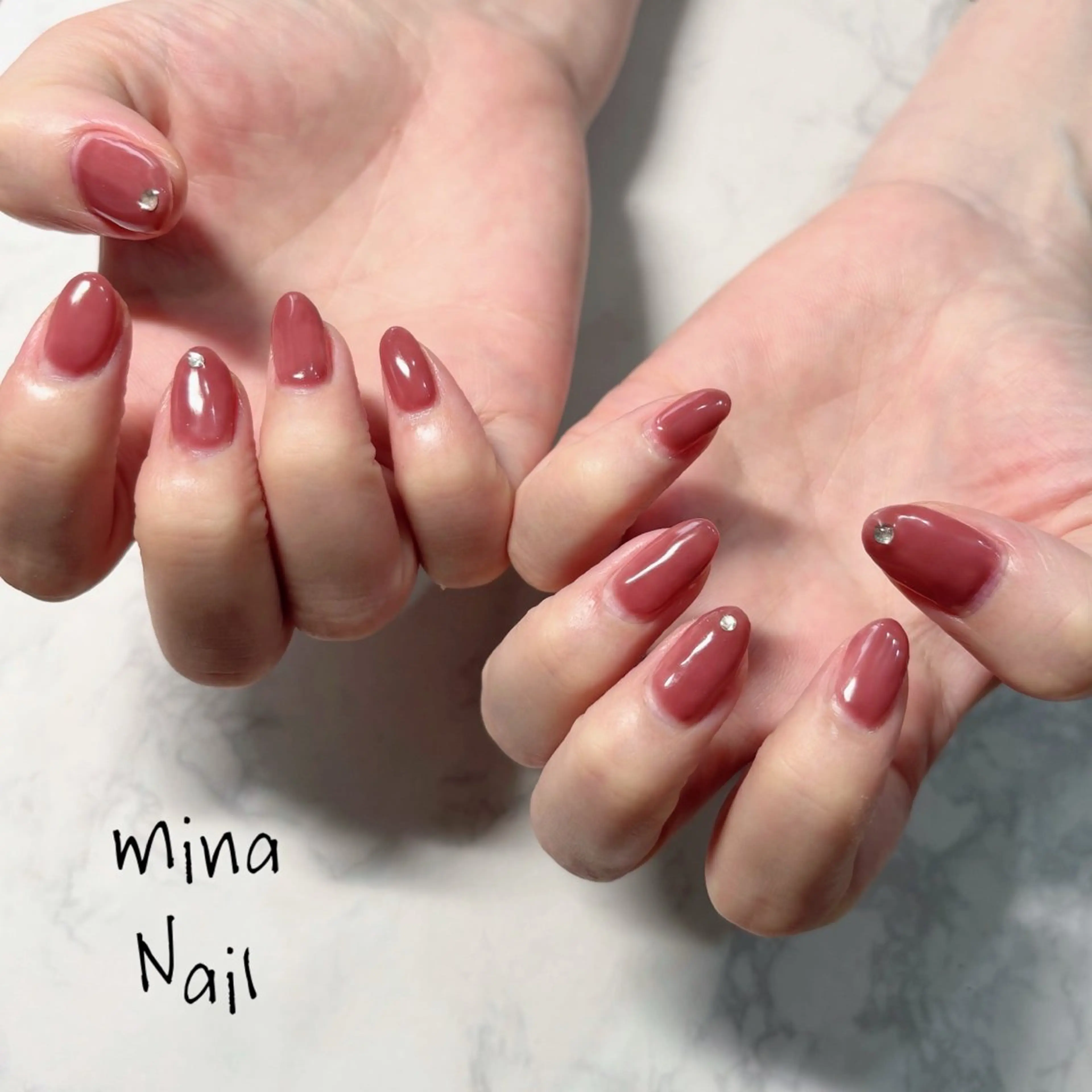 ネイル ワンカラーネイル mina Nailのネイルデザイン