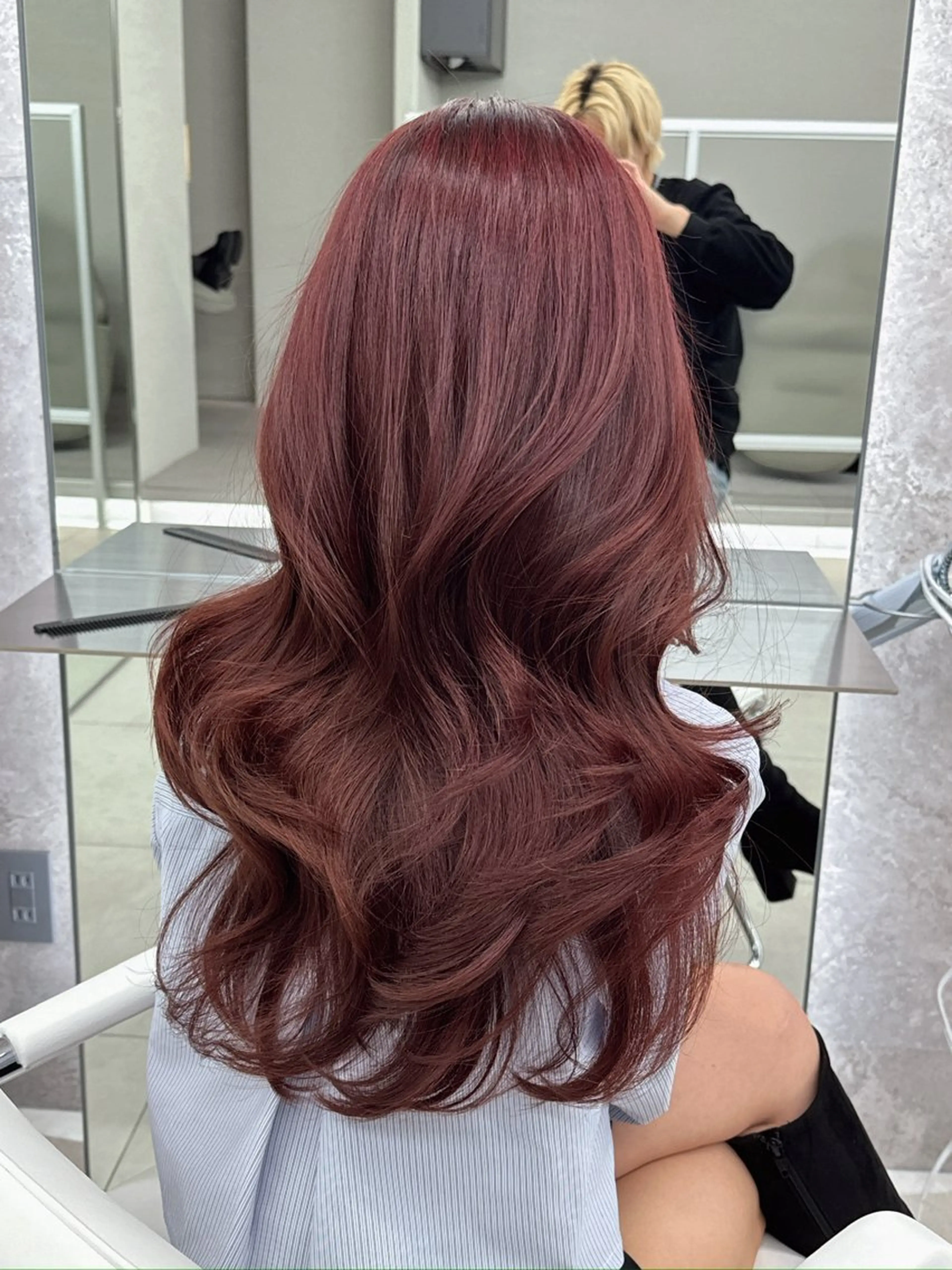 ロング のり🐼顔まわり/ 韓国/レイヤーカットのヘアスタイル