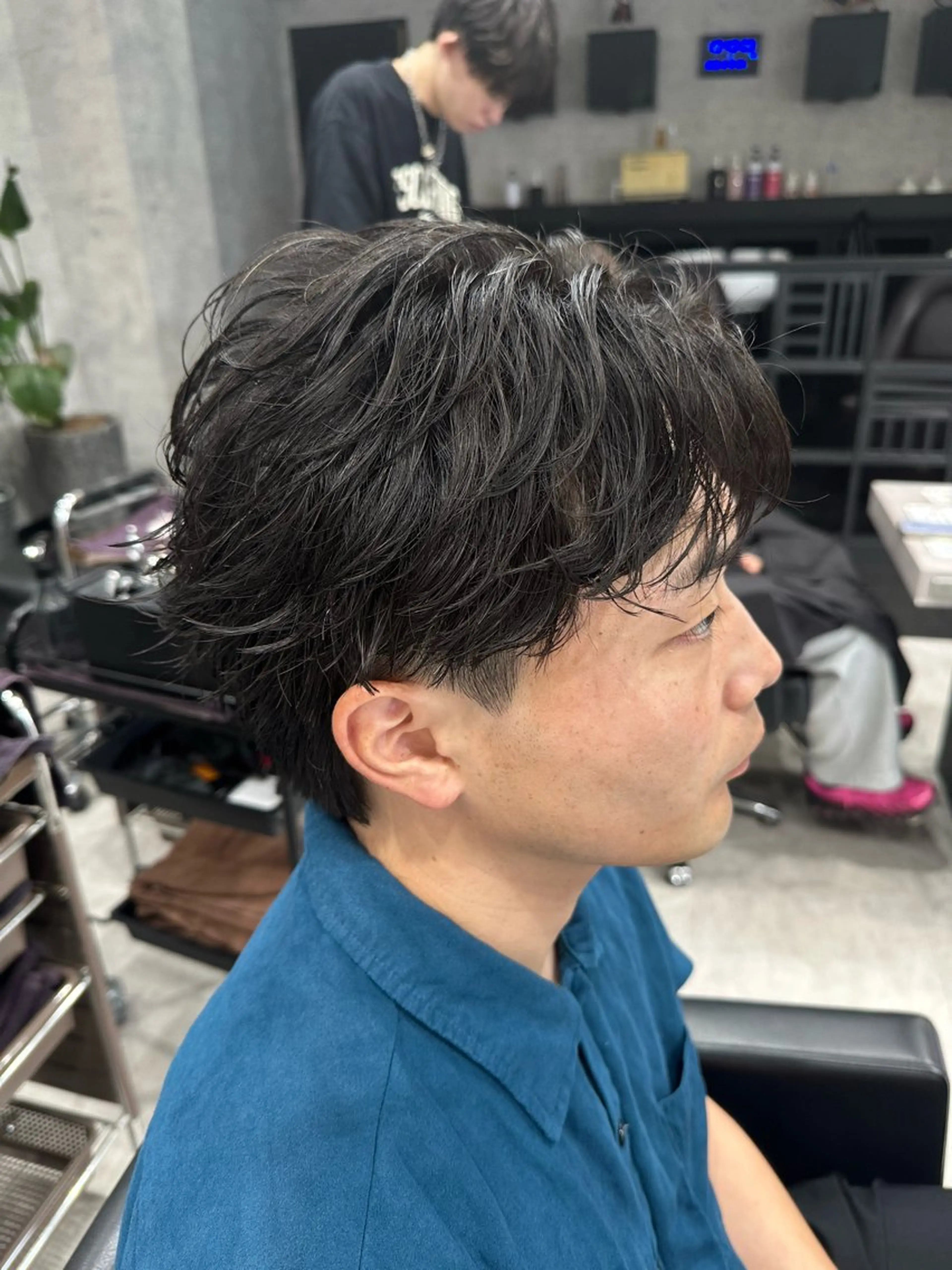 ショート パーマ メンズ ユウ🪄 パーマ指名No1のヘアスタイル