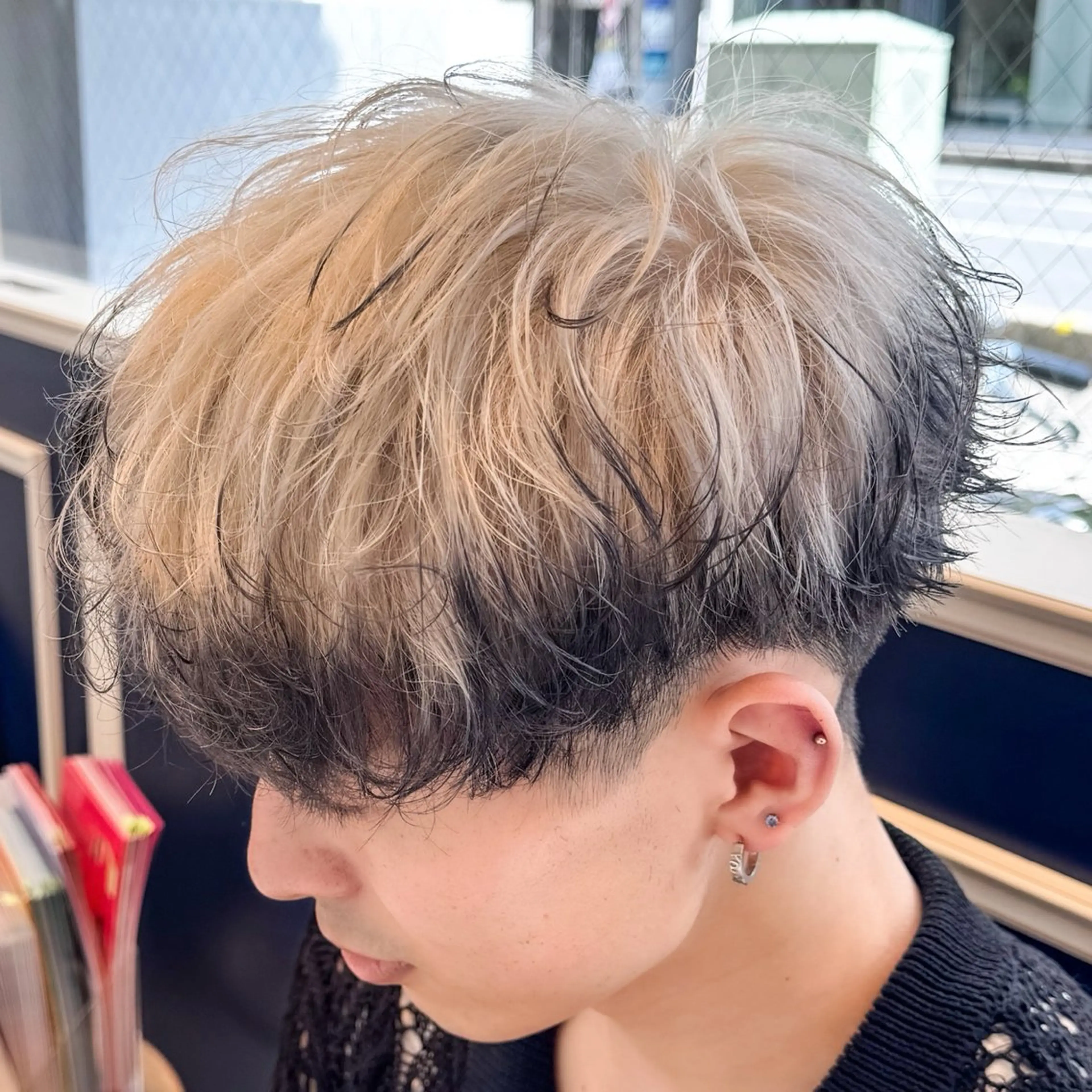 ショート カラー メンズ ヘアカラー 吉田 新平のヘアスタイル