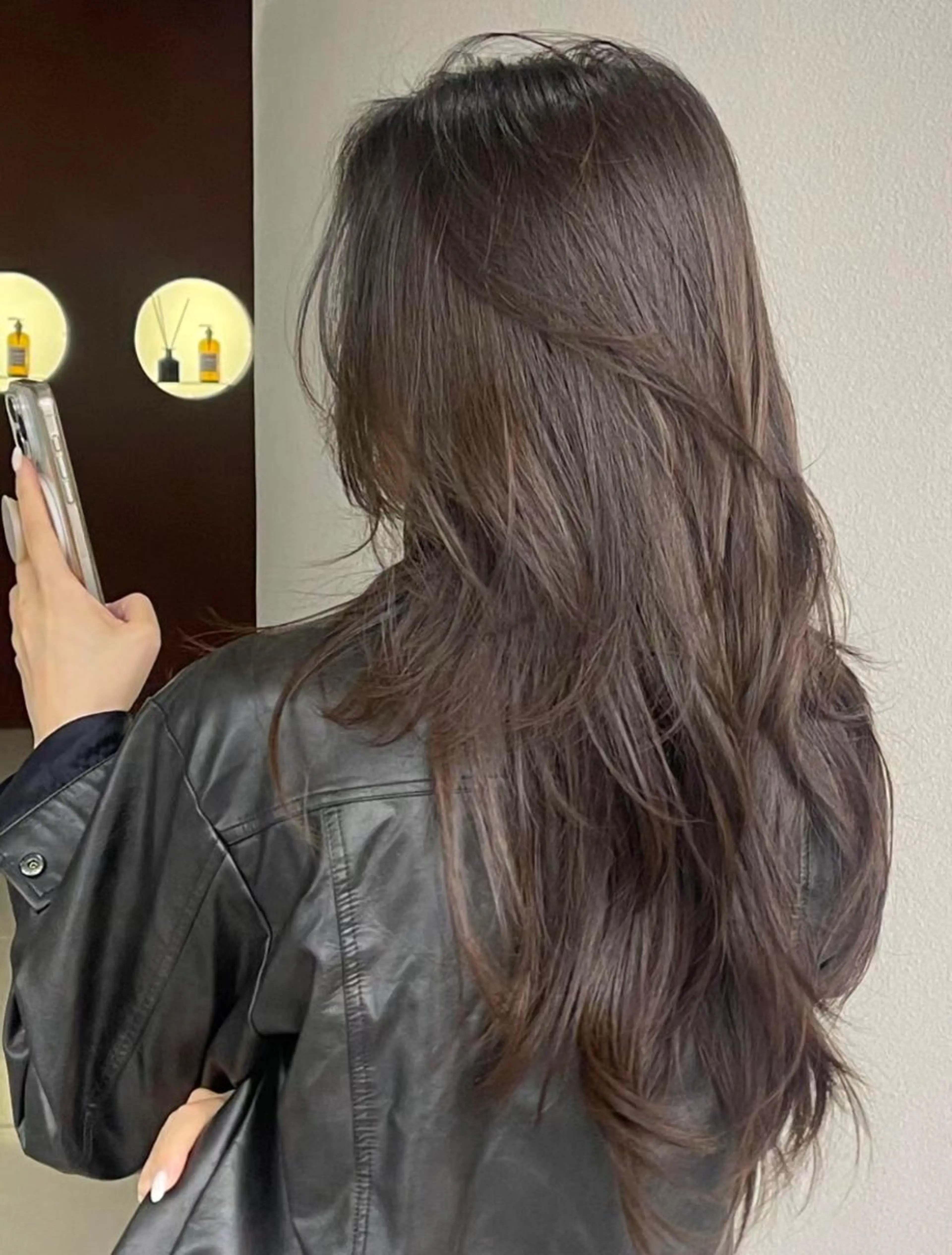 ロング カラー ヘアカラー トリートメント レイヤー/韓国ヘア/ 梅田/中崎町のヘアスタイル